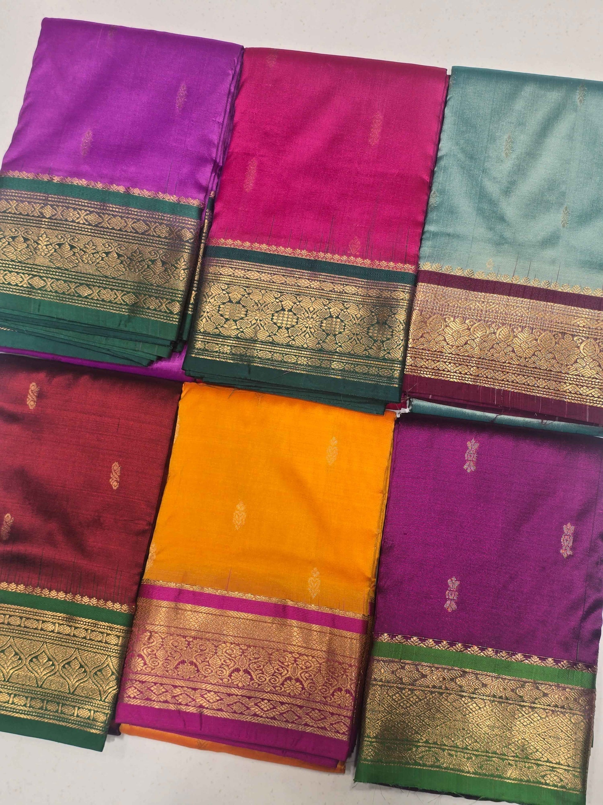 Handloom Pure Silk Saree with Kadiyal Border