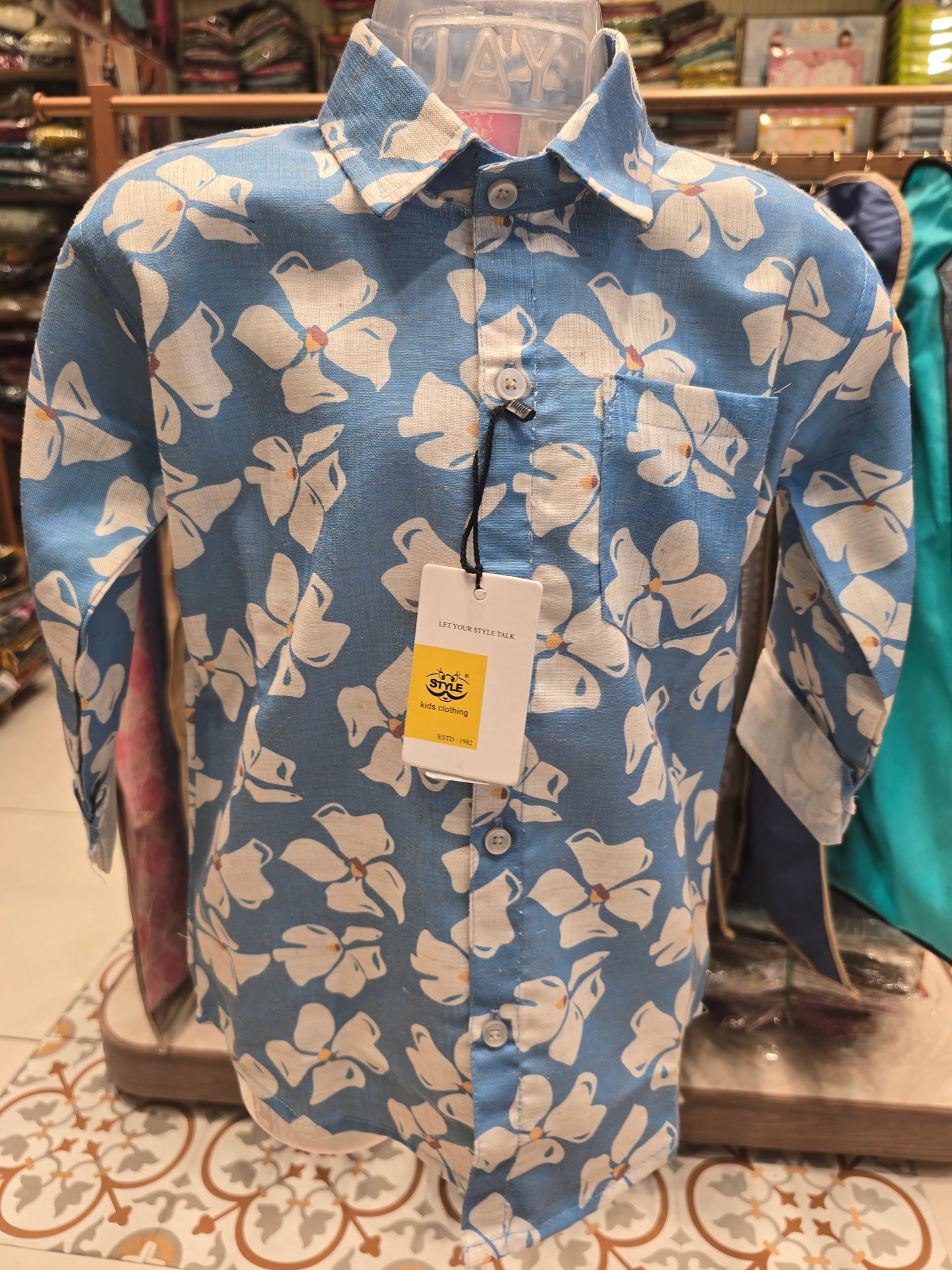 Boys Cotton Printed Shirt – Full Sleeves | Summer Wear