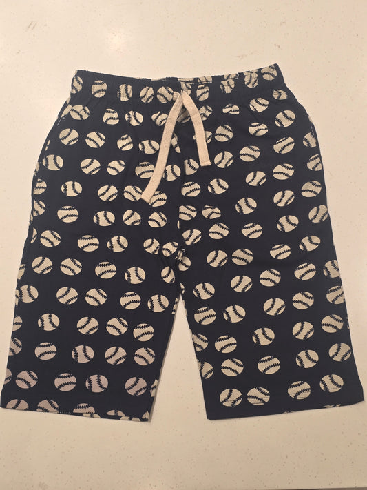 Boys Blue Cotton ¾ Elastic Waist Bottom