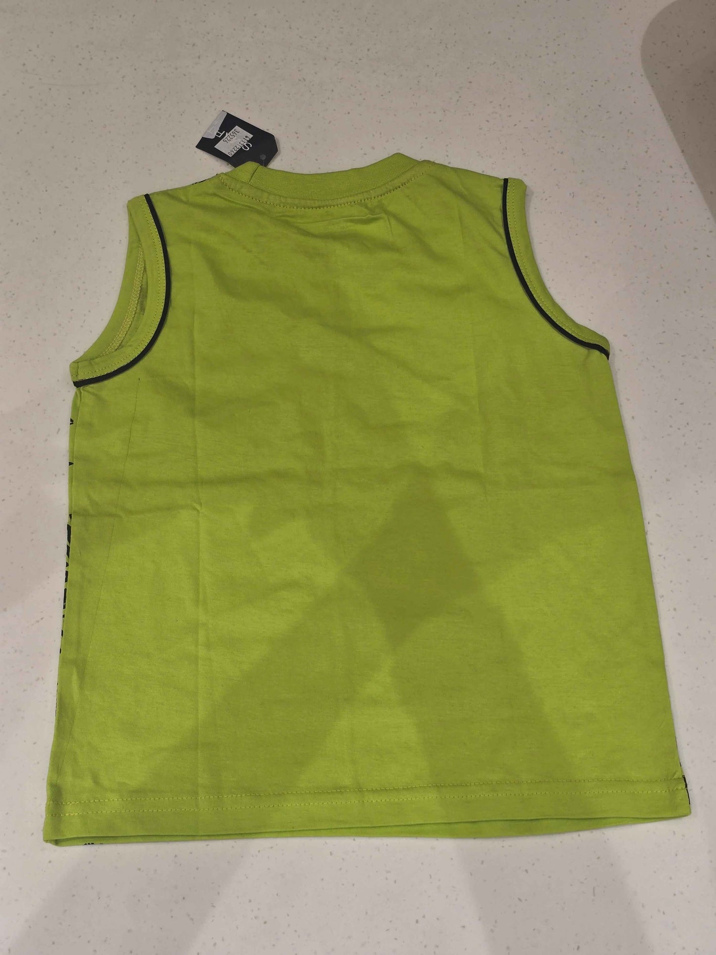 Boys Cotton Printed Sleeveless T-Shirt