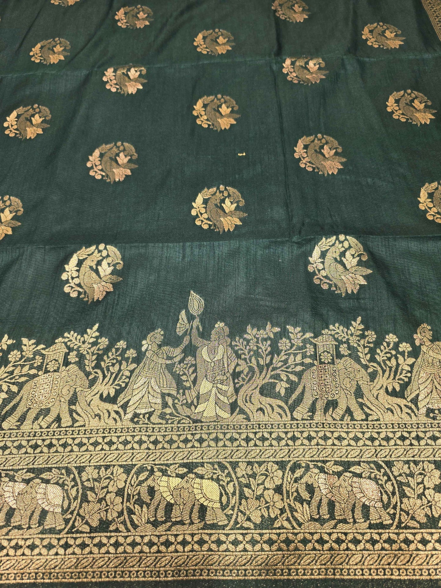 Women Multi Colour Semi Banarasi Silk Saree