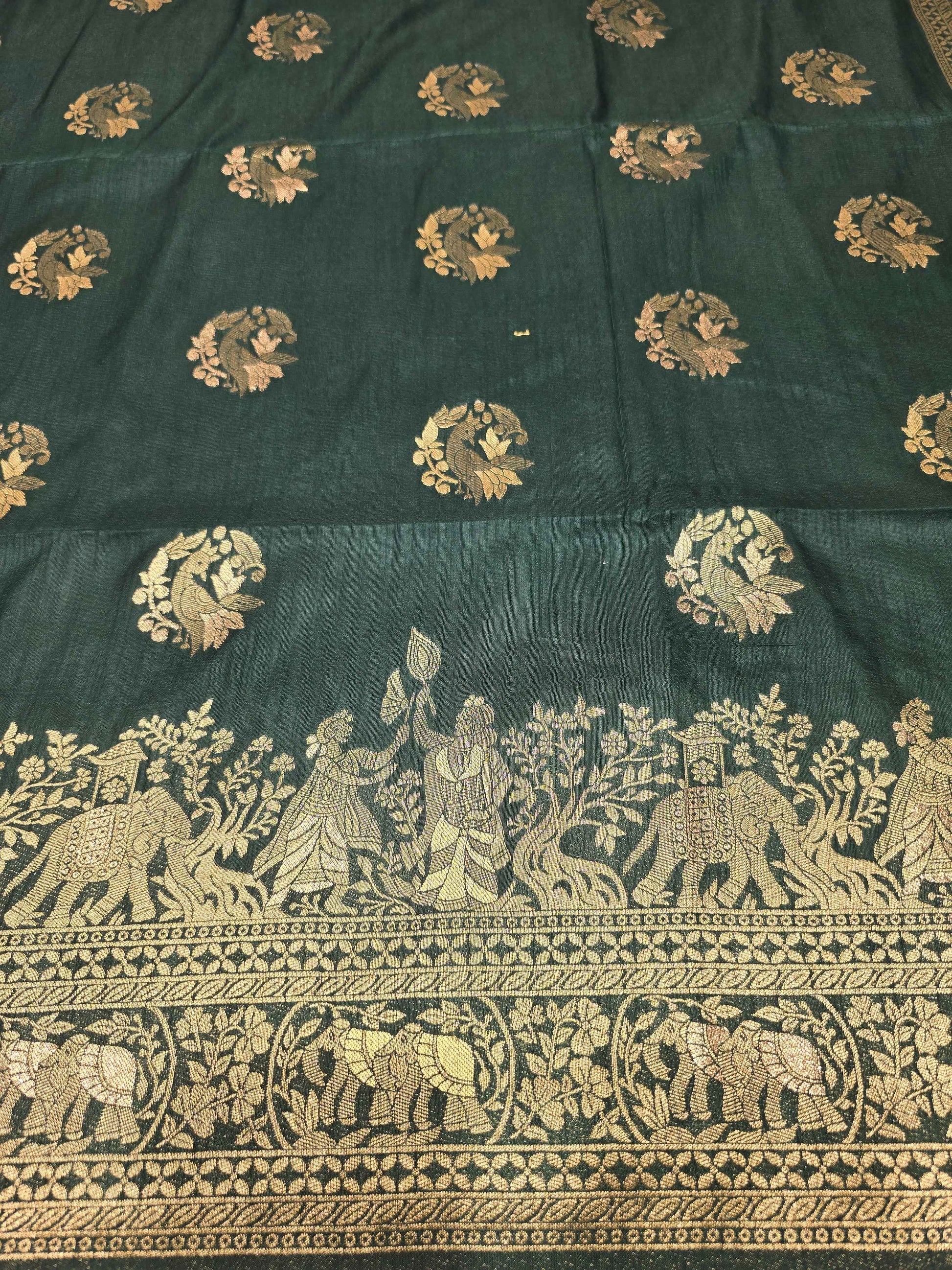 Women Multi Colour Semi Banarasi Silk Saree