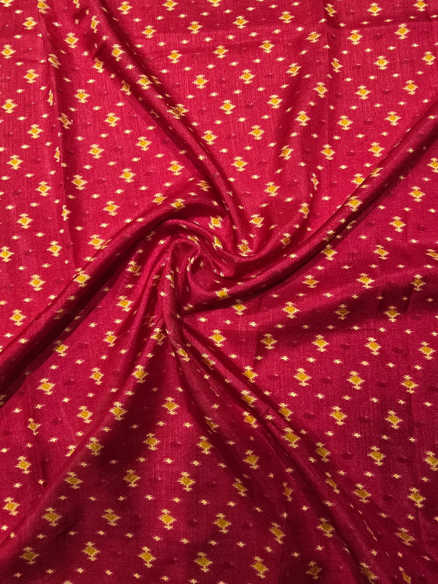 Semi Patola Silk Saree with Traditional Ikat Weaving & Zari Border | Elegant Festive & Wedding Wear Saree for Women