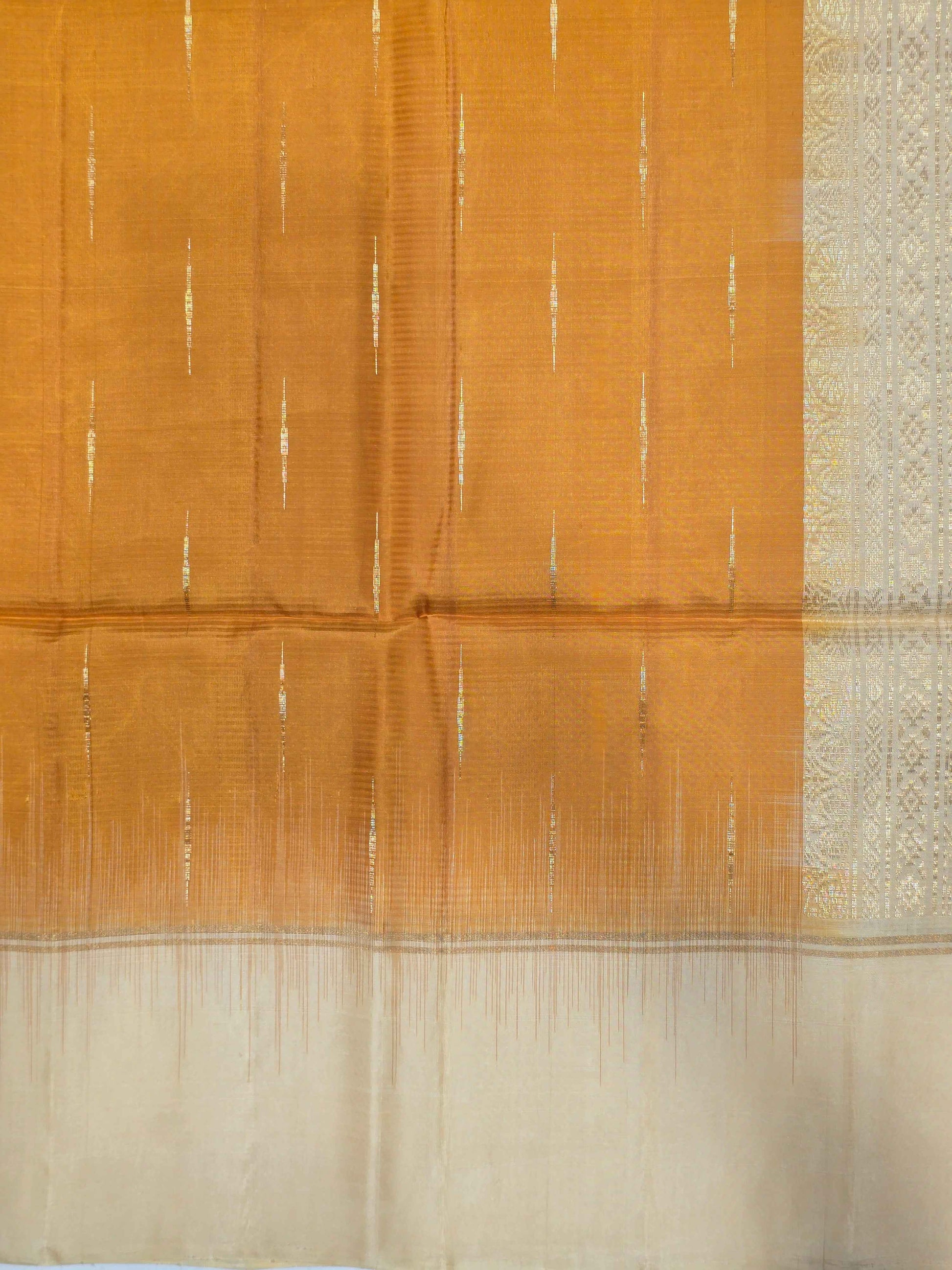 Pure softsilk saree with rain drops motifs over the body