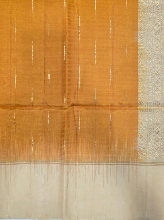 Pure softsilk saree with rain drops motifs over the body