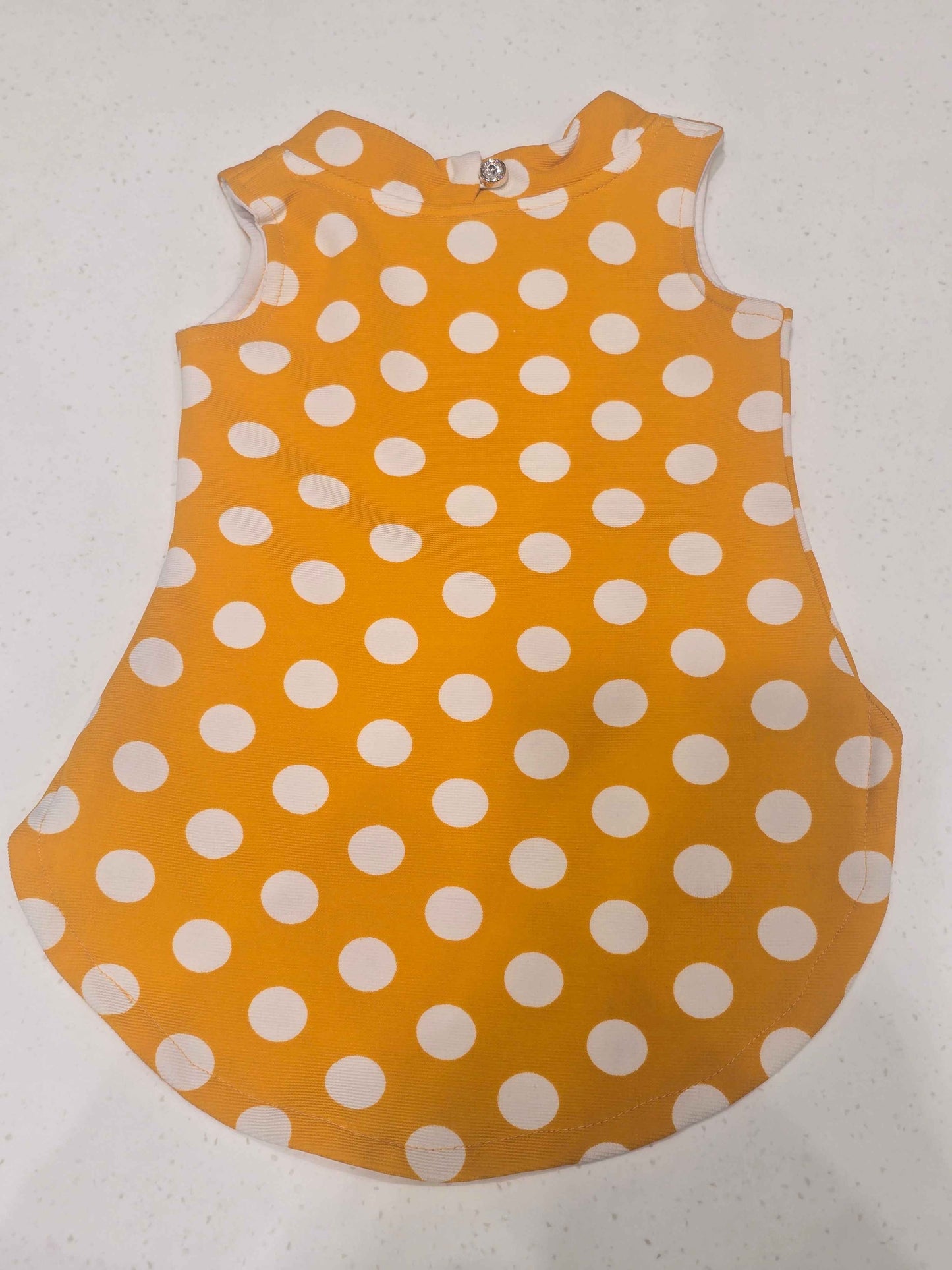 Lycra Material mustred colour western top with Sleeveless