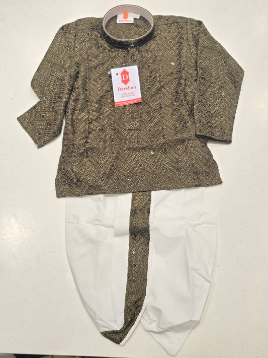 Acoba Dhoti Shirt Set for Boys