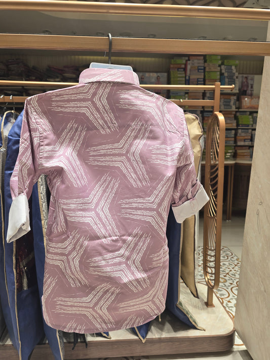 Boy Onion Pink Cotton Summer Shirt