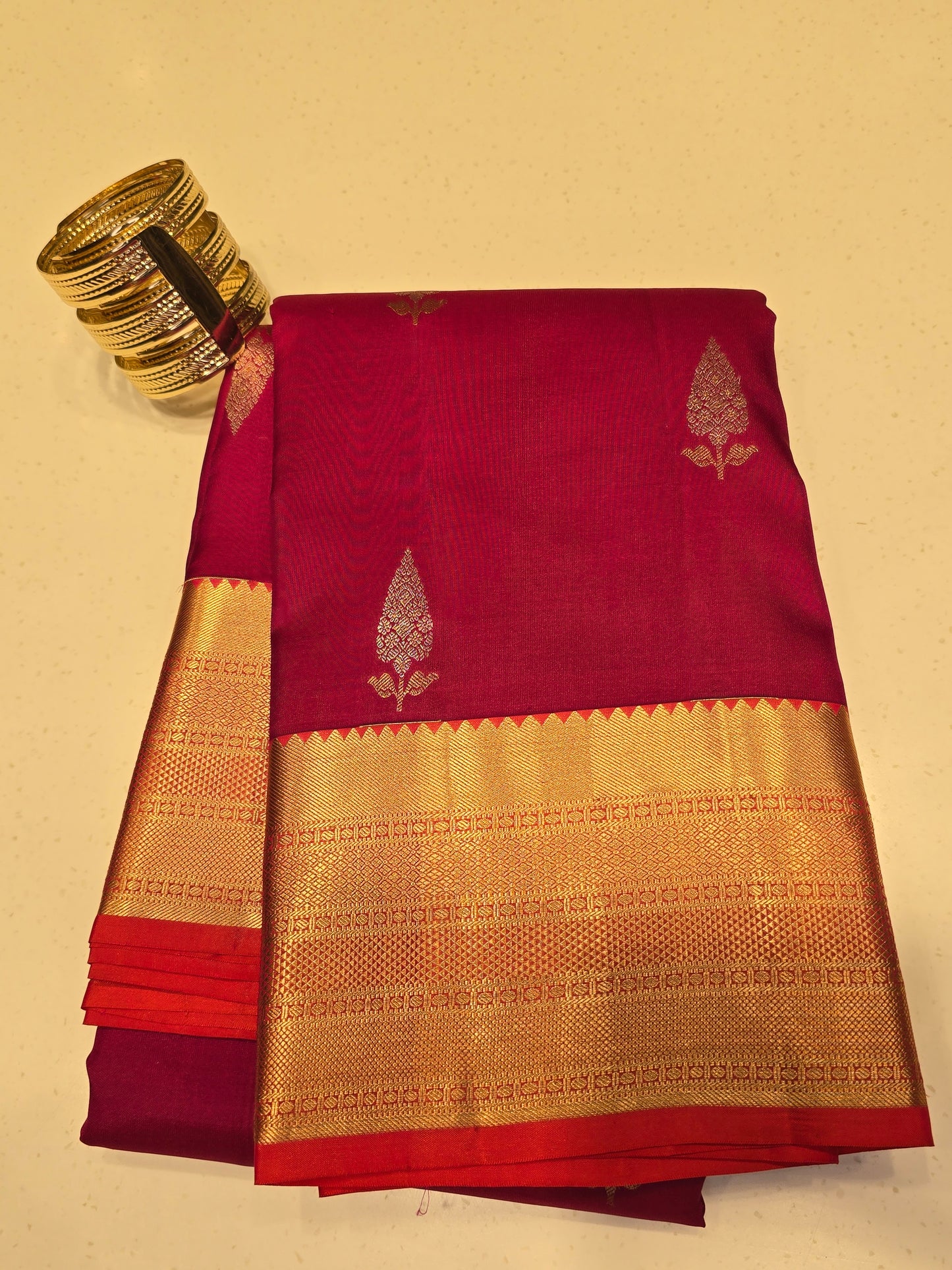 Women Rani Pink Pure Kanjivaram Silk Saree