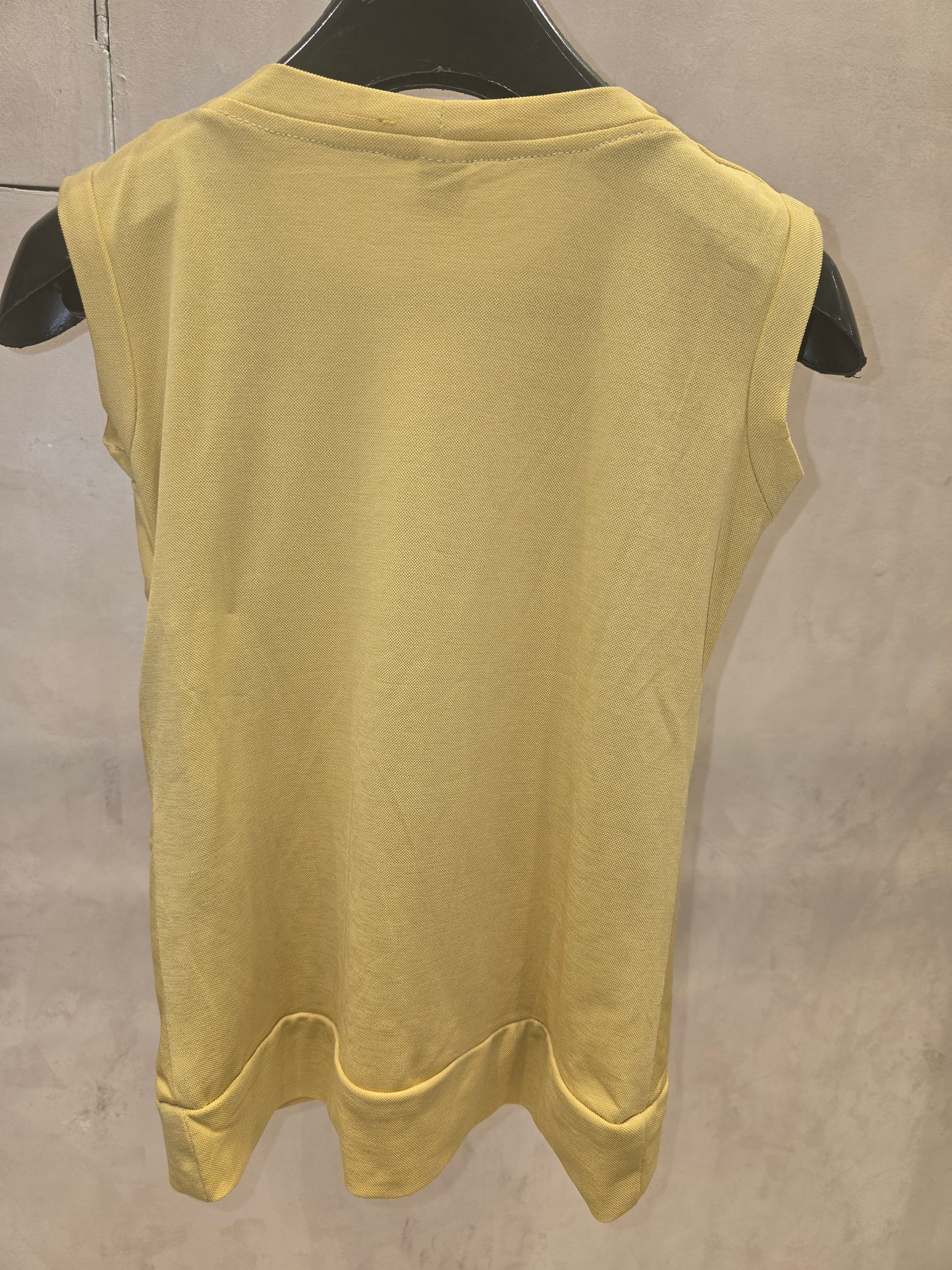 Girl Light Yellow Lycra Hosiery Western Top