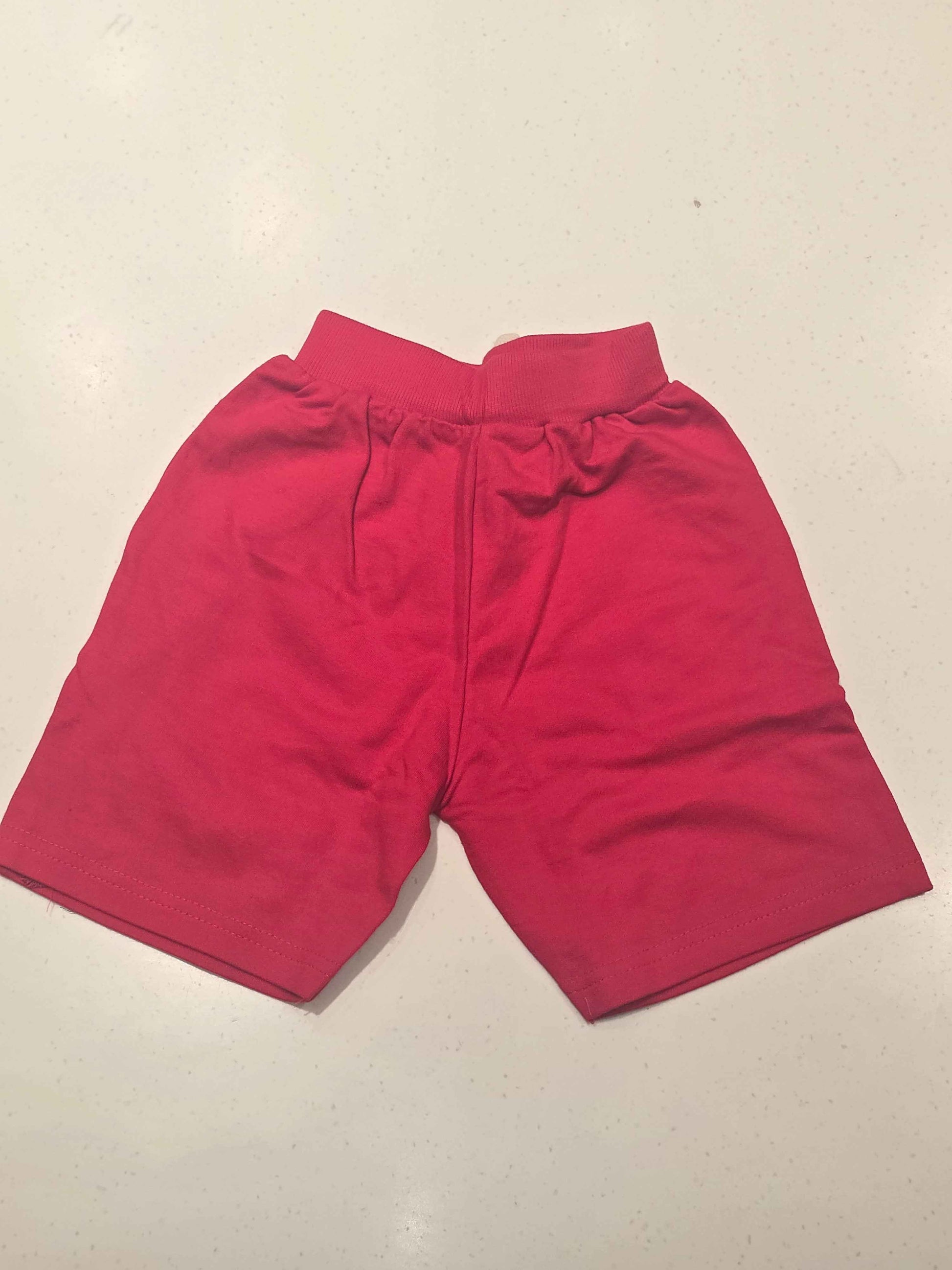 Pure cotton shorts with 2 pockets and round elasticable