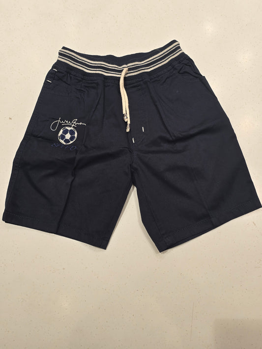 Blue Cotton Shorts round Elasticable for Boys