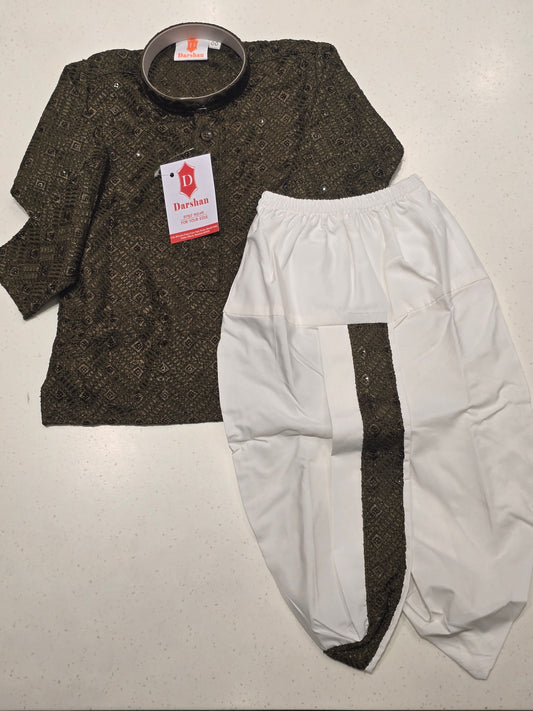 Acoba Dhoti Shirt Set for Boys