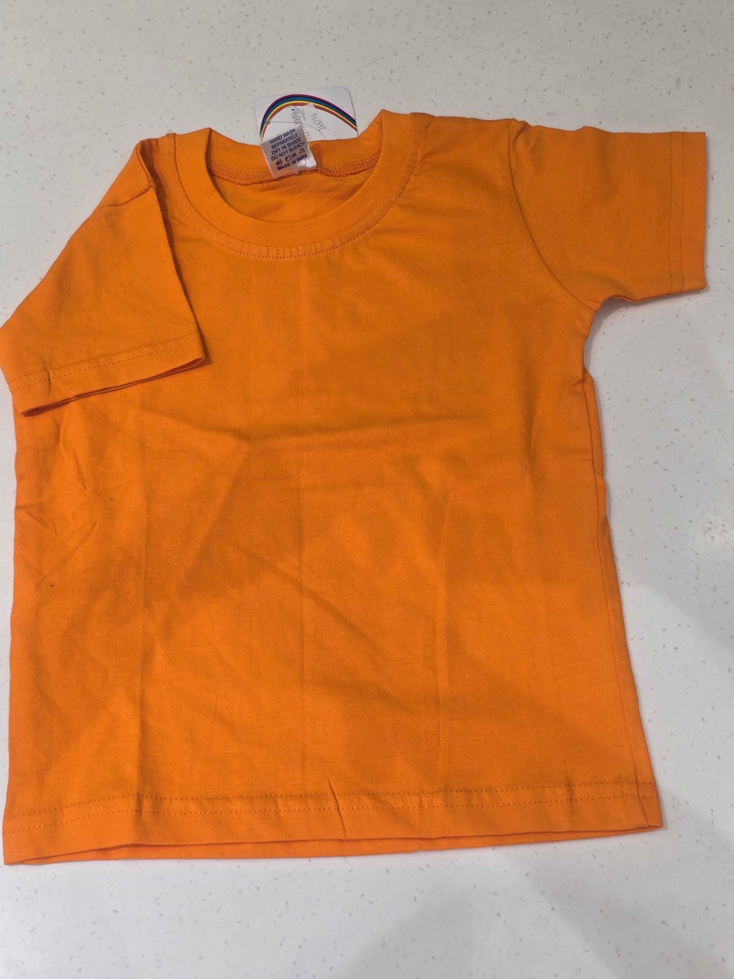 Boys Lycra Cotton Plain Half Sleeve T-Shirt