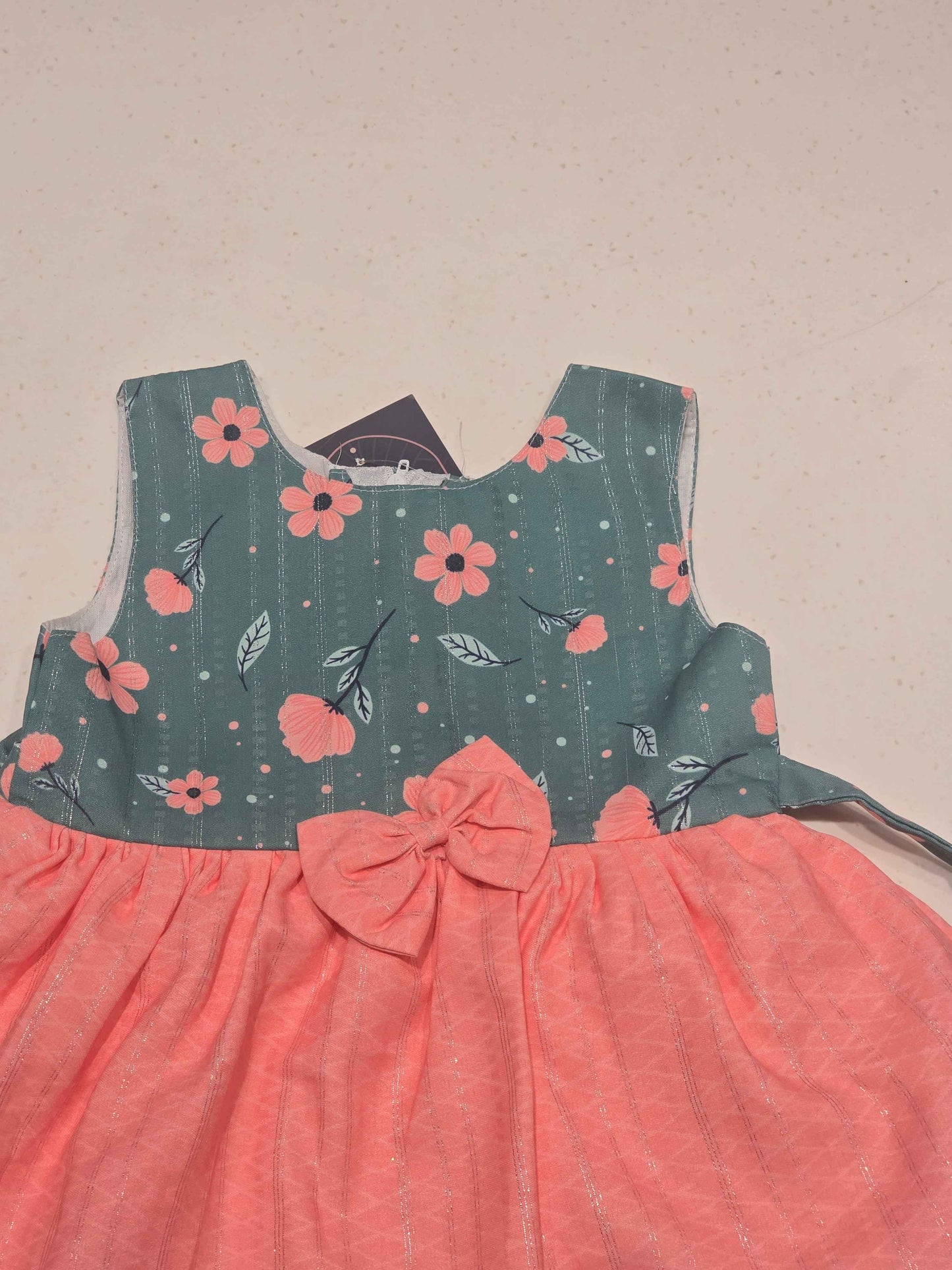 Baby cotton frock functionality designed  as standard casual summer wear or a simple daily playtime outfit