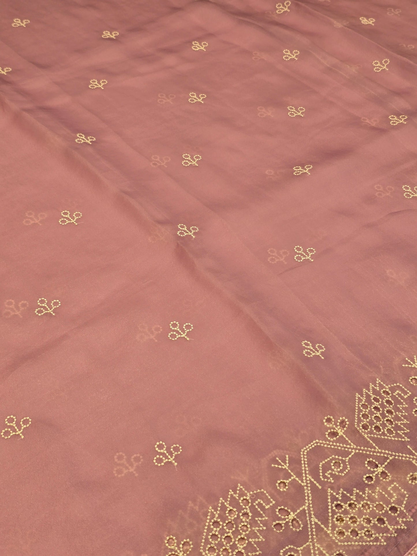 Class tissue with embroidery work fancy saree Festive wear