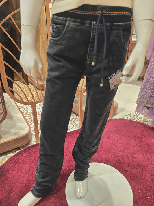 Denim jeans material blackish gray colour  jeans pant