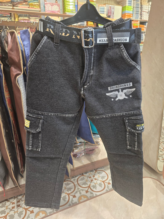 Denim Baggy Jeans with 6 Pockets – Boys