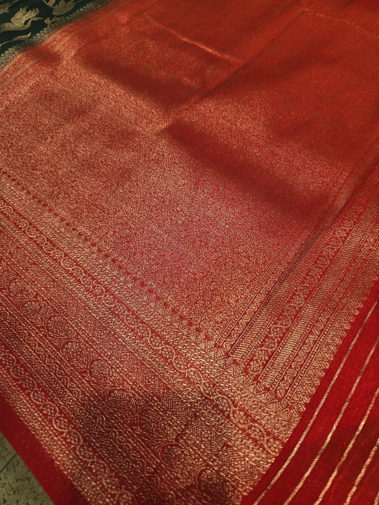 Semi Banarasi Silk Saree with Zari Weaving & Rich Border | Elegant Festive & Party Wear Saree for Women