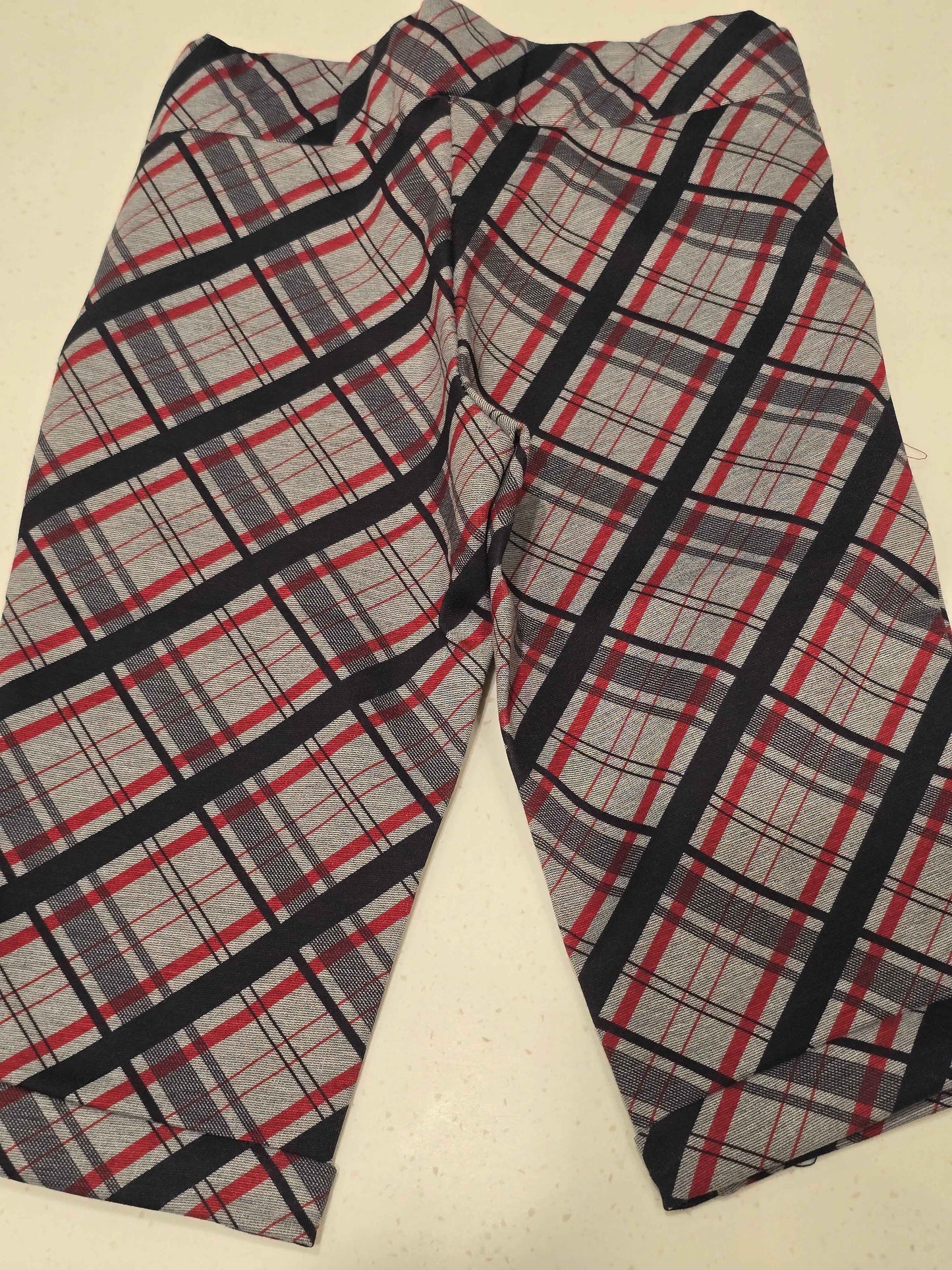 Stretchable material multi colour checked pattren with round Elasticable