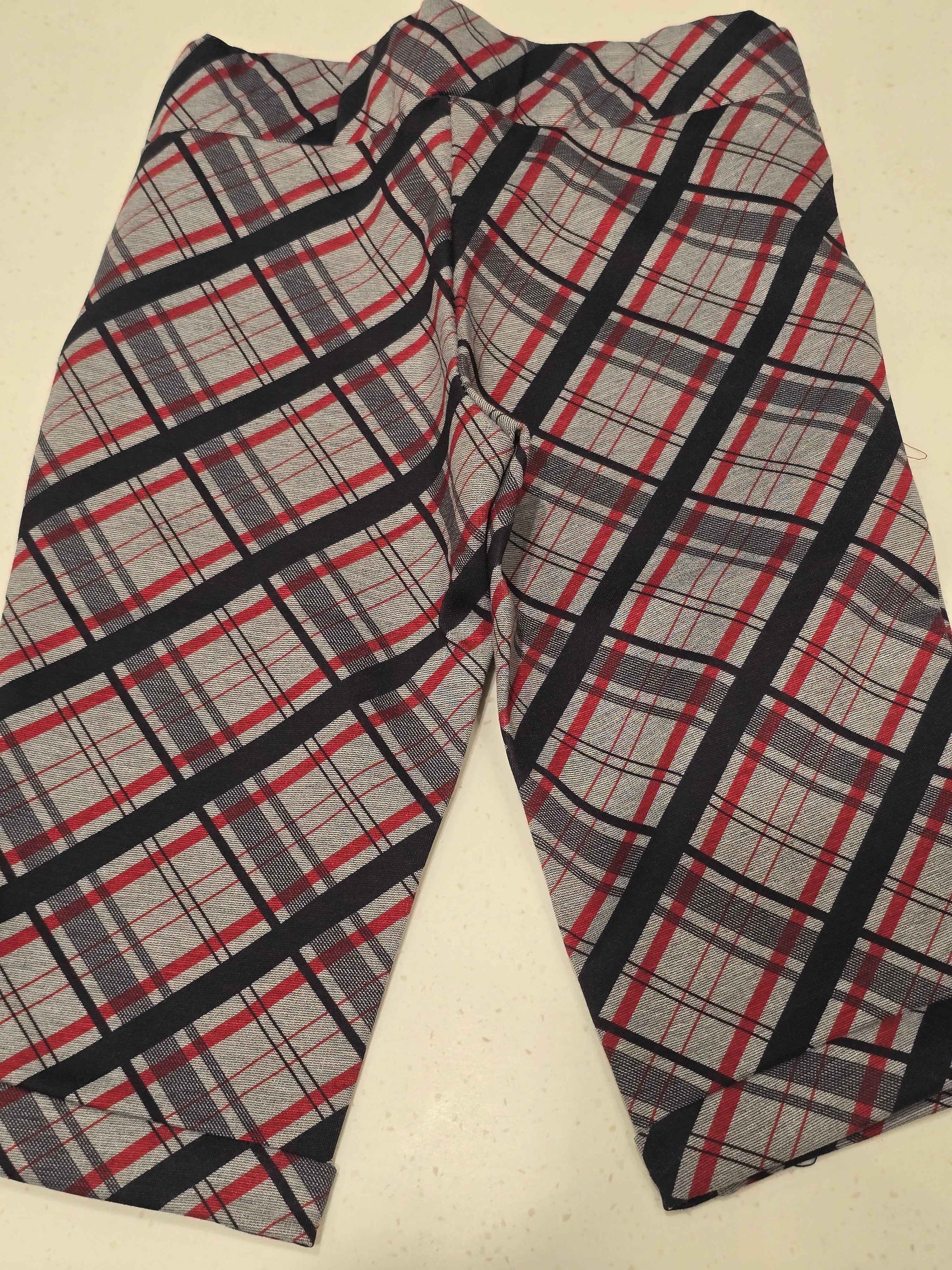 Stretchable material multi colour checked pattren with round Elasticable