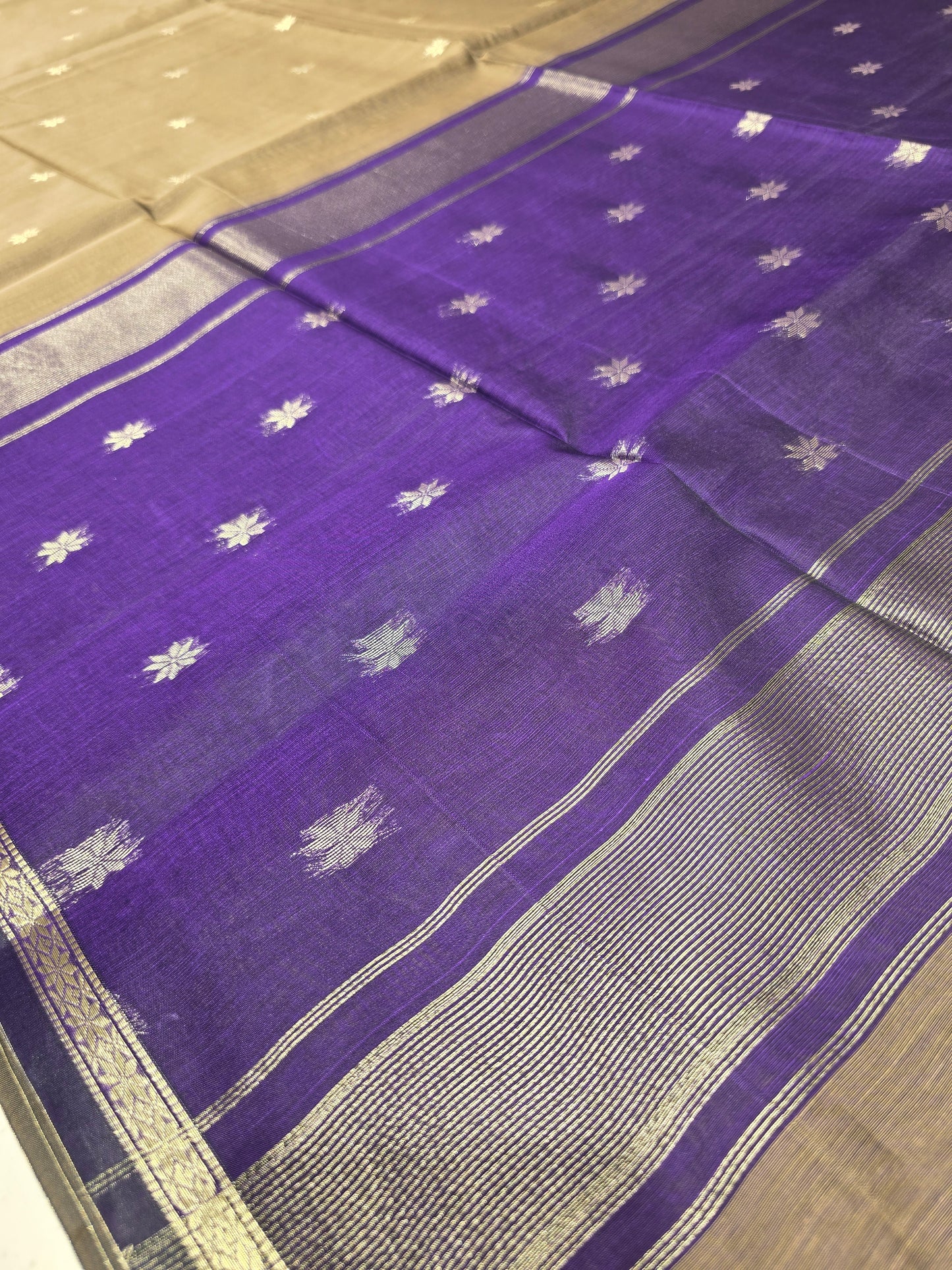 Maheshwari Cotton Silk Saree with Zari Border & Butta Design | Lightweight Festive & Daily Wear Saree for Women