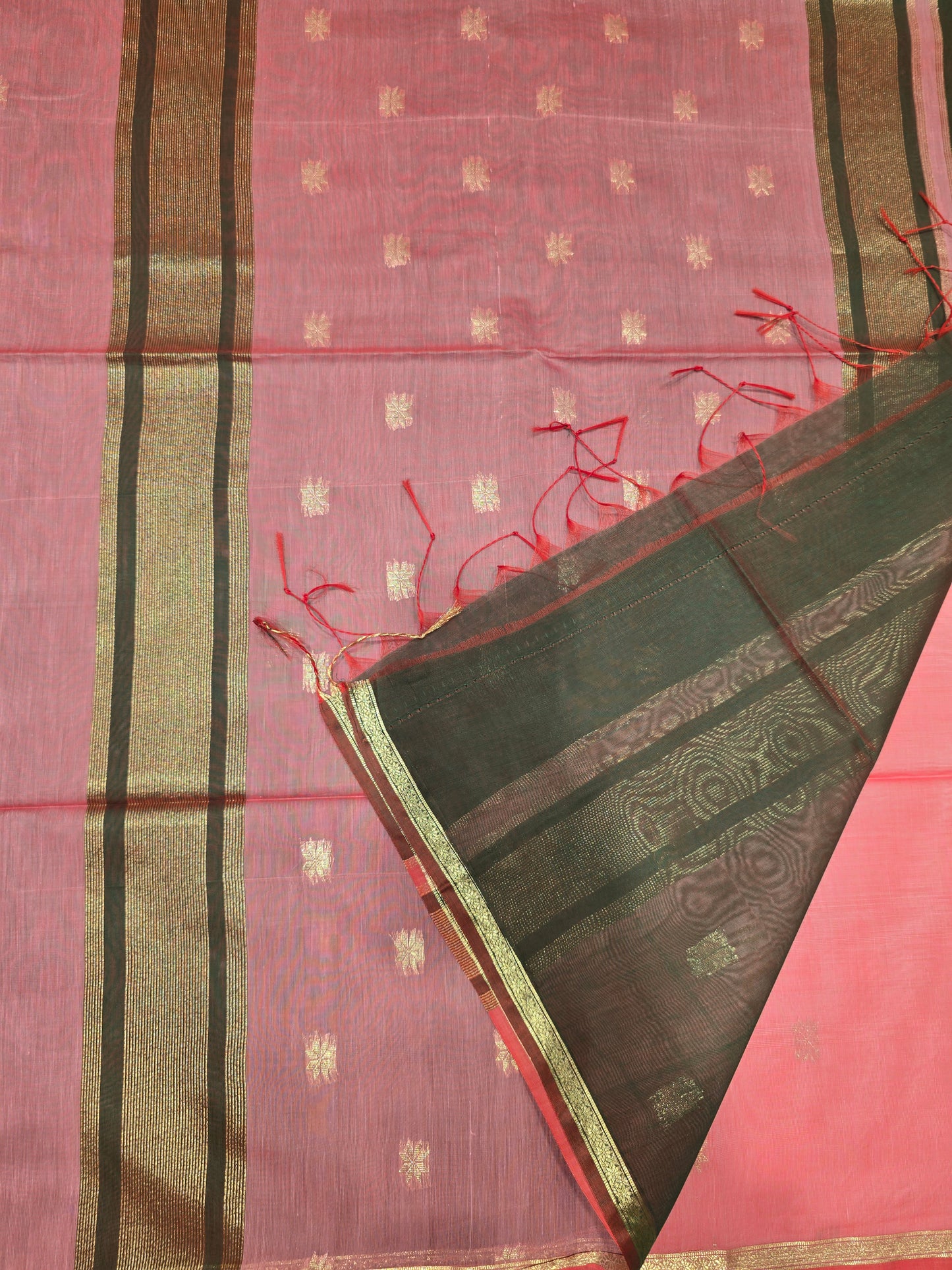 Maheshwari Cotton Silk Saree with Zari Border & Butta Design | Lightweight Festive & Daily Wear Saree for Women