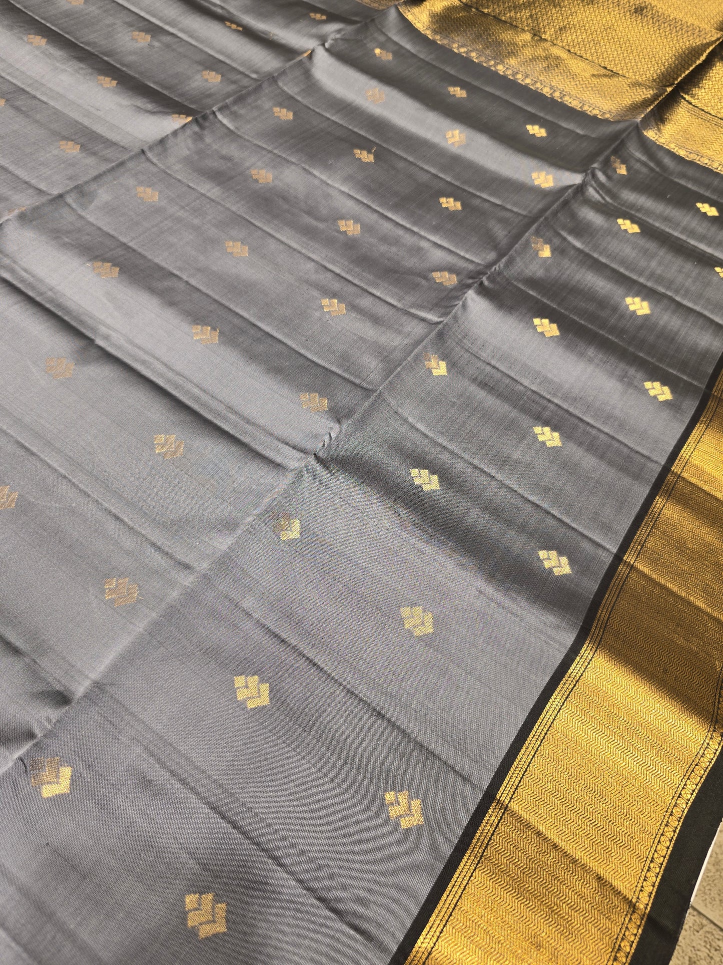 Pure Soft Silk Saree with Fancy Butta & Traditional Zari Border | Festive & Wedding Silk Saree for Women
