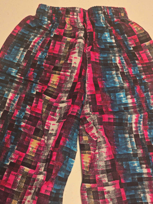Girls Multi Colour Striped Cotton Palazzo Pant