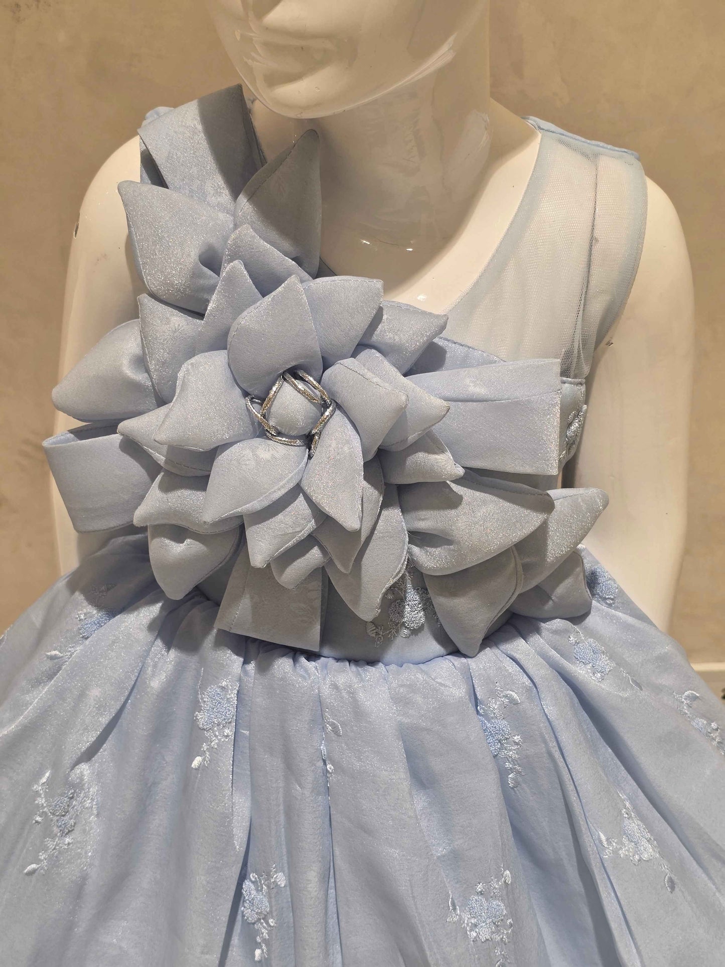 Lavender Organza Baby Frock for Girls