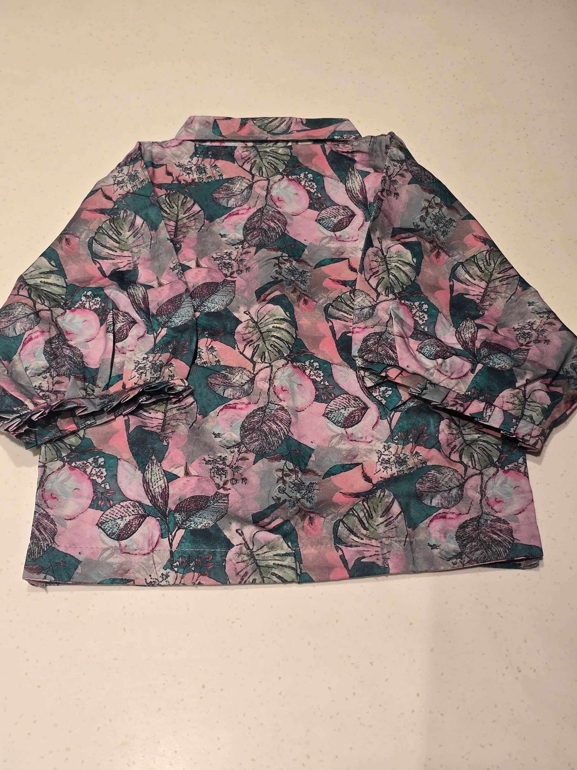 Satin material multi color shade westren shirt for girl