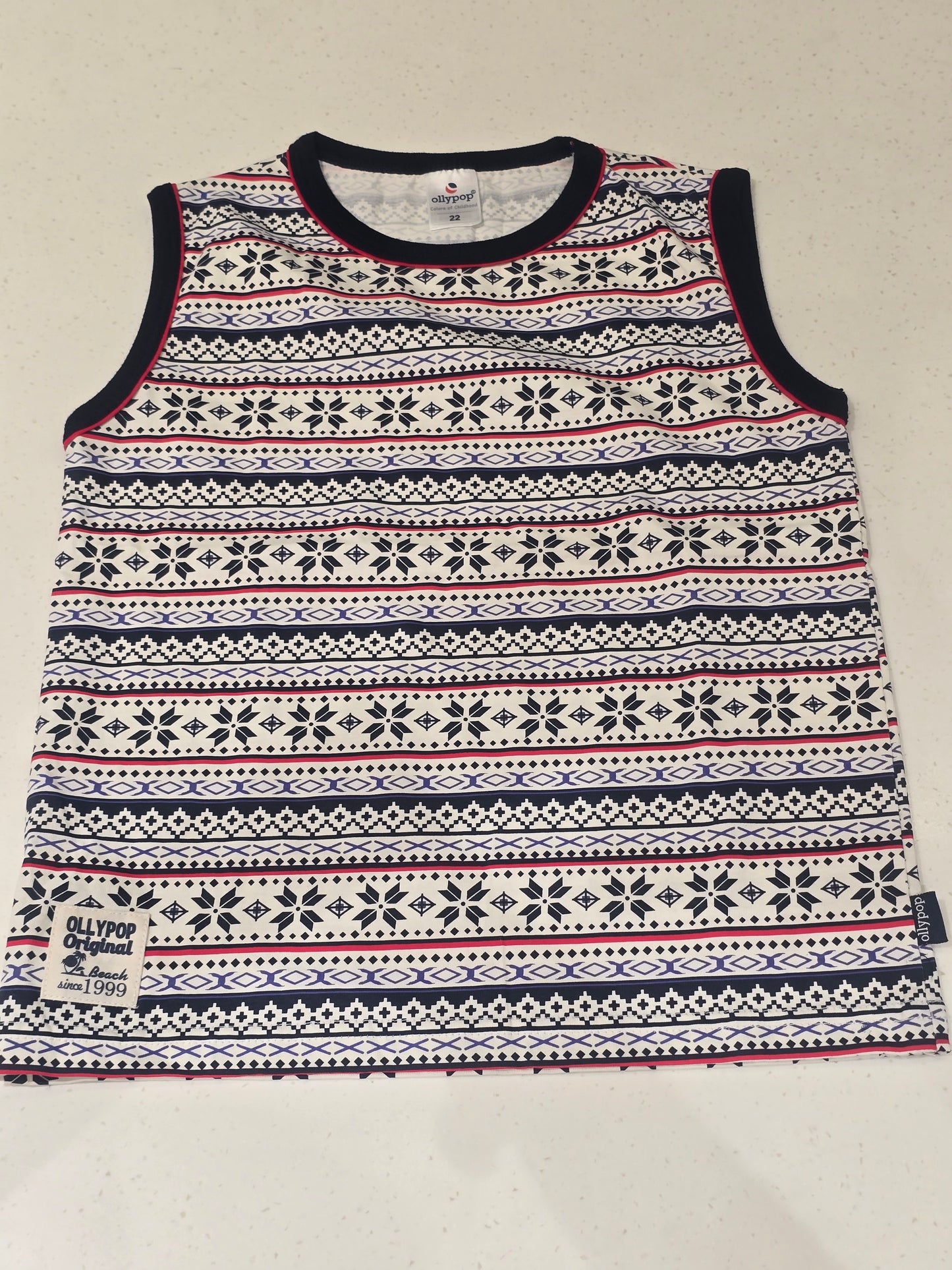 Boys Cotton Printed Sleeveless T-Shirt