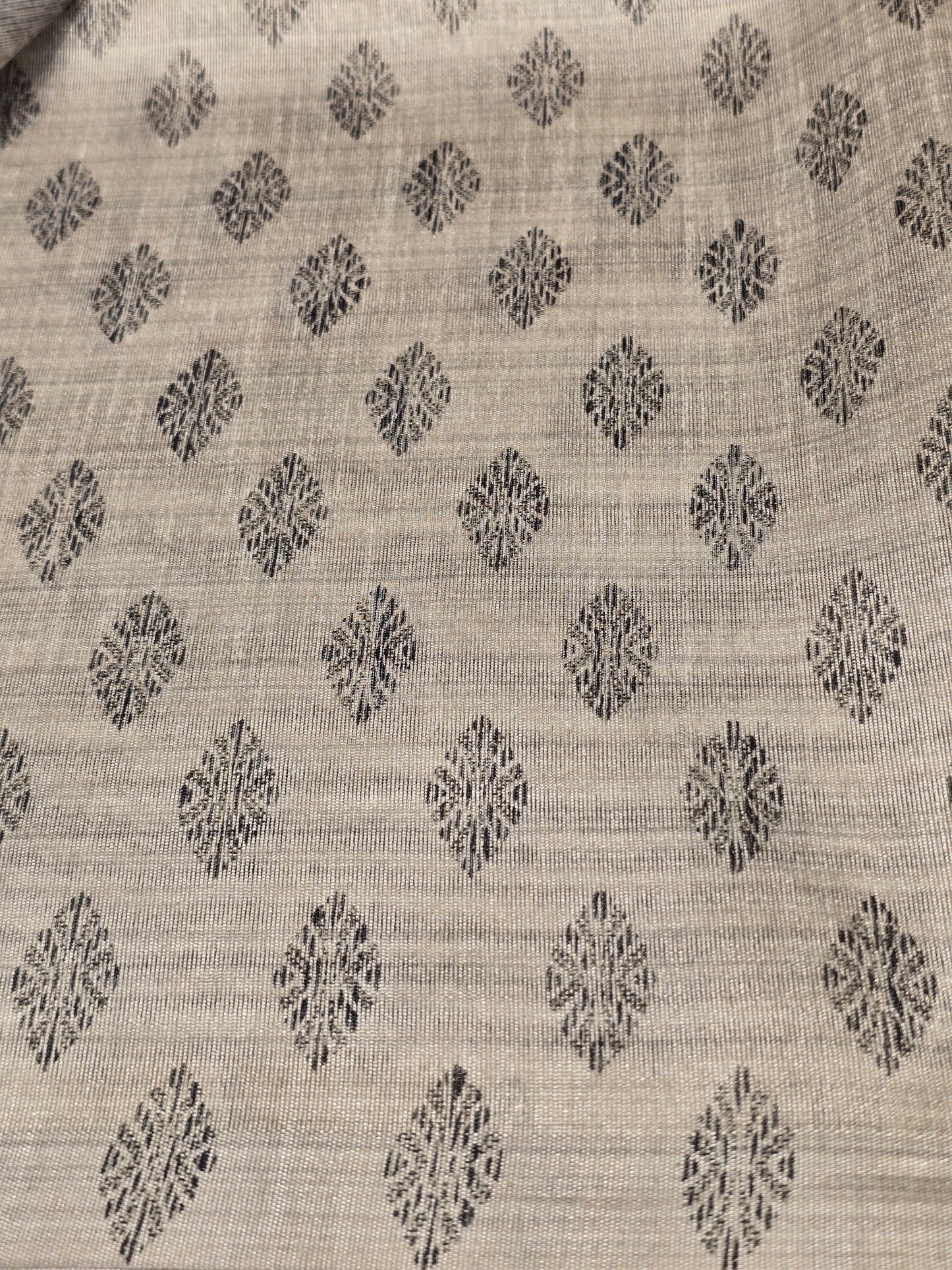 Raw silk with thread work border and pallu Daily wear