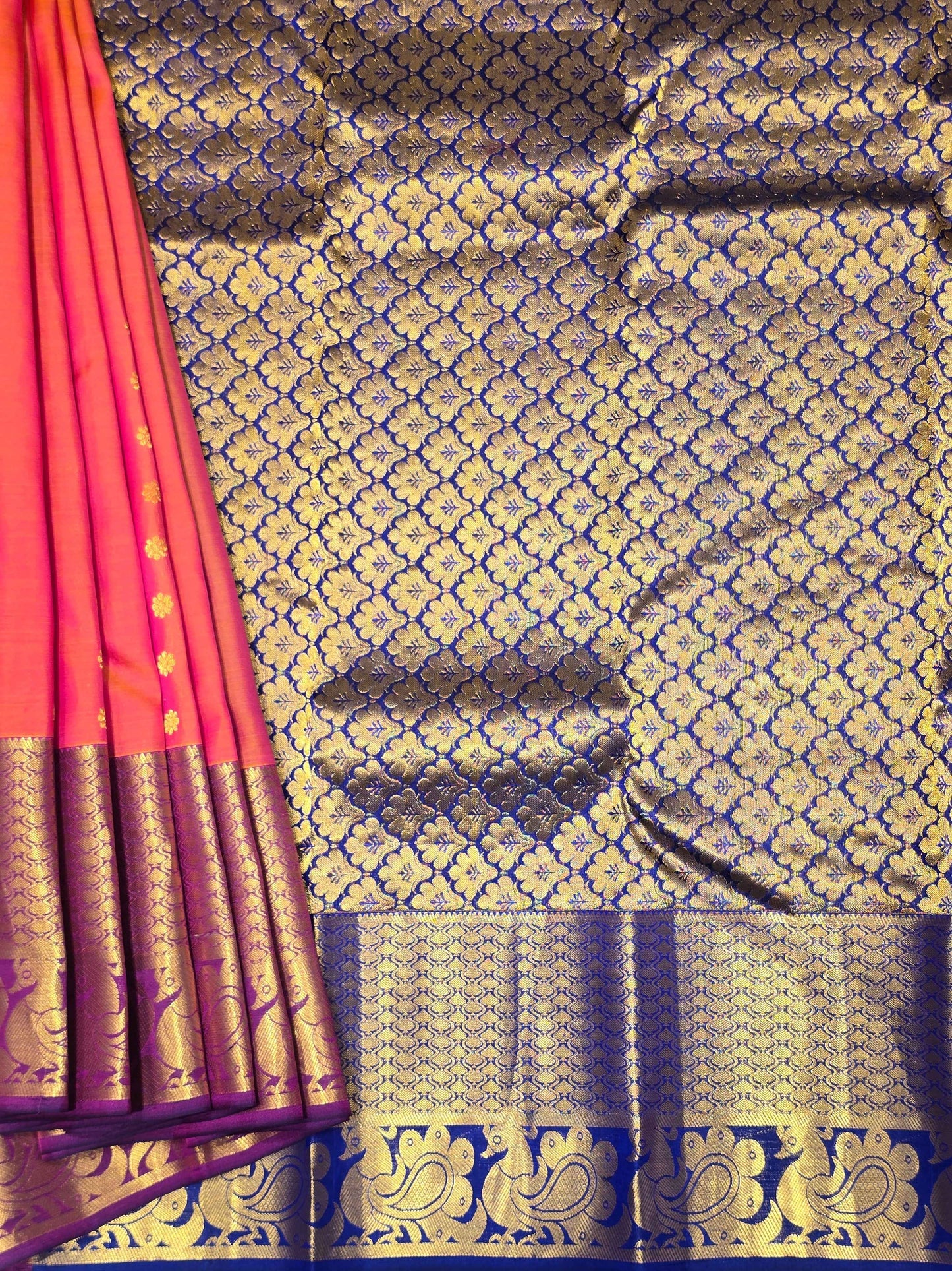 Pure Kanjivaram Silk Saree with Traditional Butta