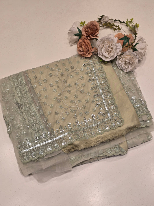 Exclusive Bridal fancy , stone & sequence work with Shapper obtainable