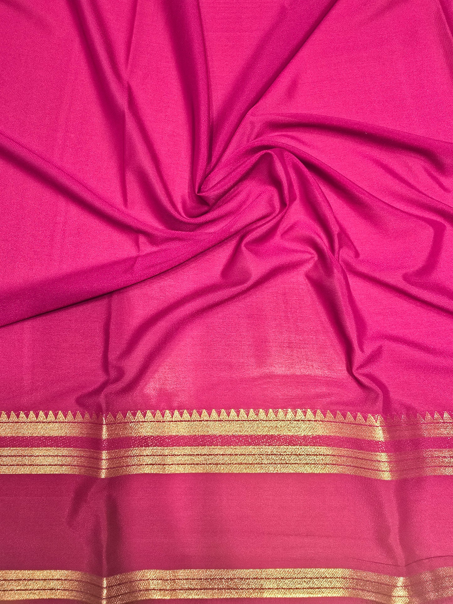 Graceful Semi Crepe Silk Saree with Zari Bentex Border | Elegant Festival & Daily Wear Saree for Women