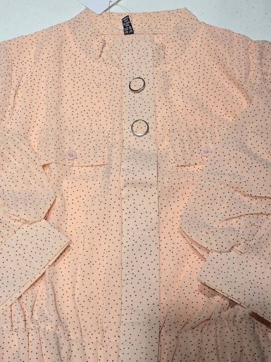 Chiffon Western Top for Girls with Designer Sleeves
