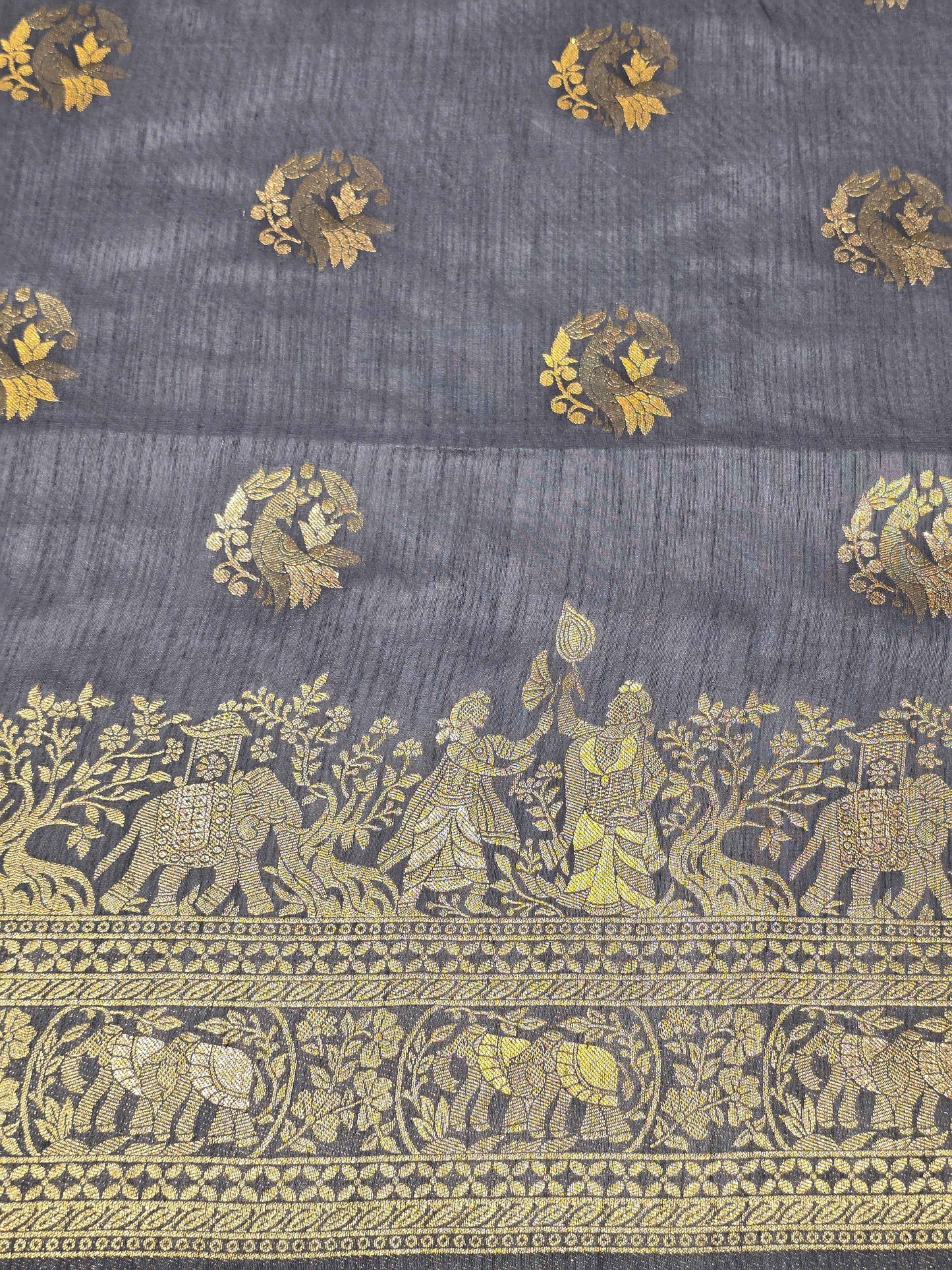 Women Multi Colour Semi Banarasi Silk Saree