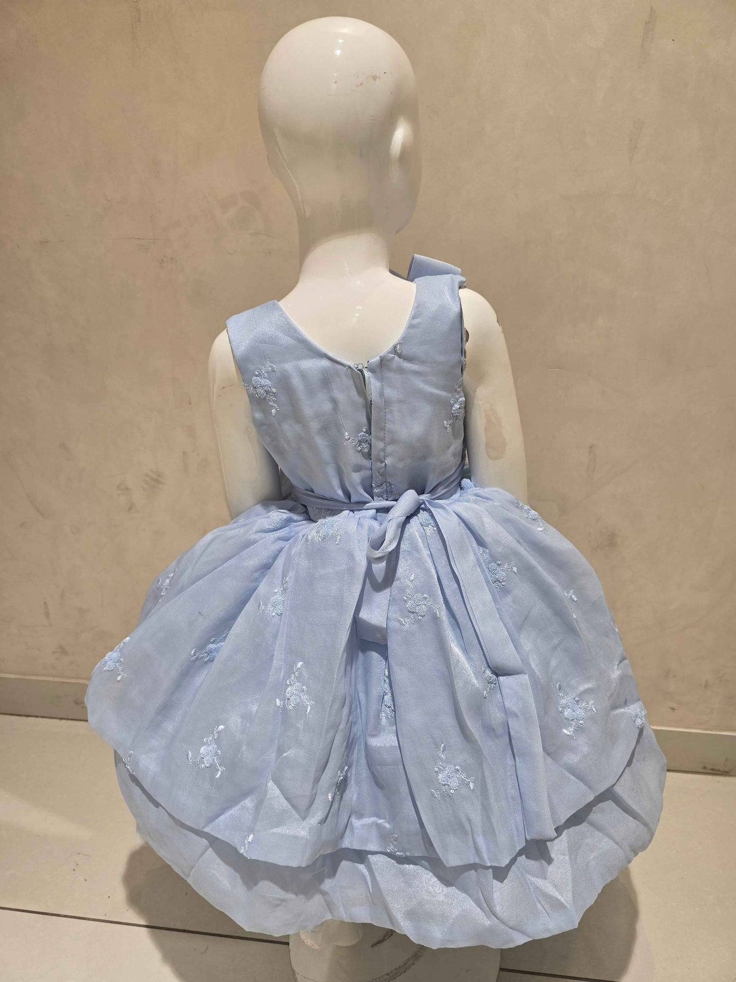Lavender Organza Baby Frock for Girls