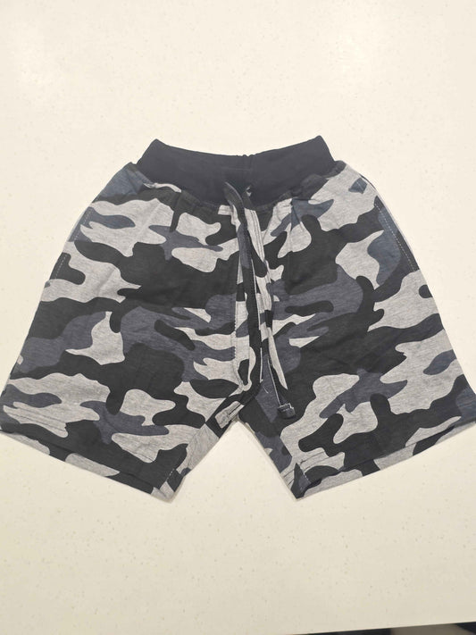Cotton material military shorts with round Elasticable