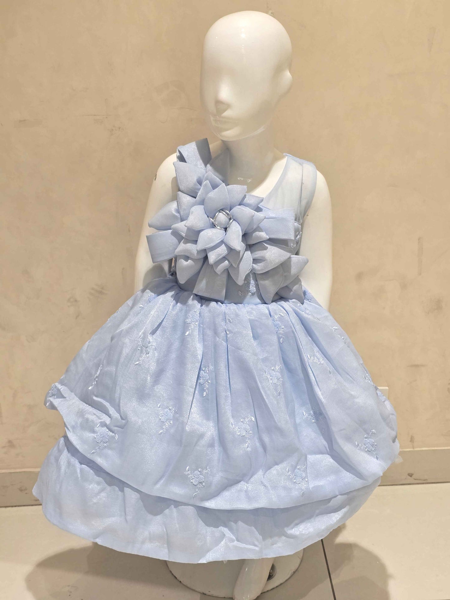 Lavender Organza Baby Frock for Girls