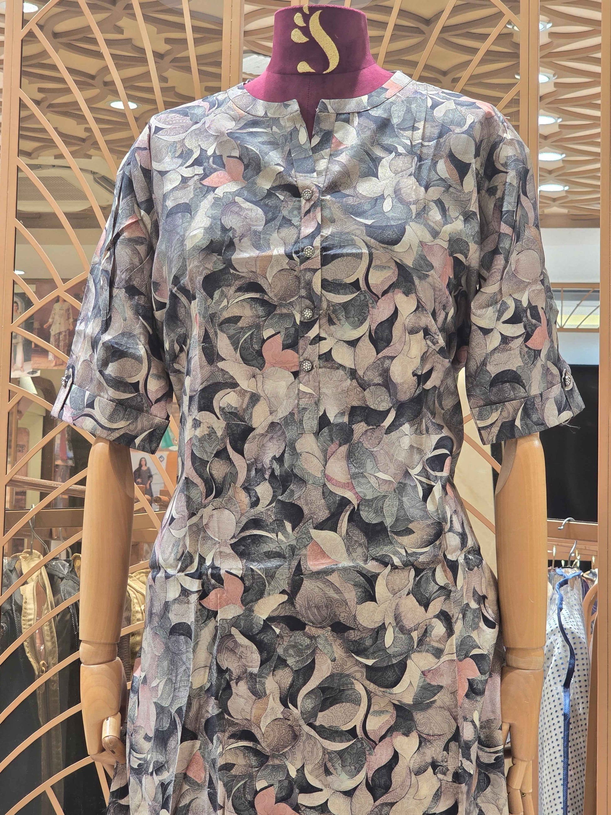 Printed cotton material kurta for women