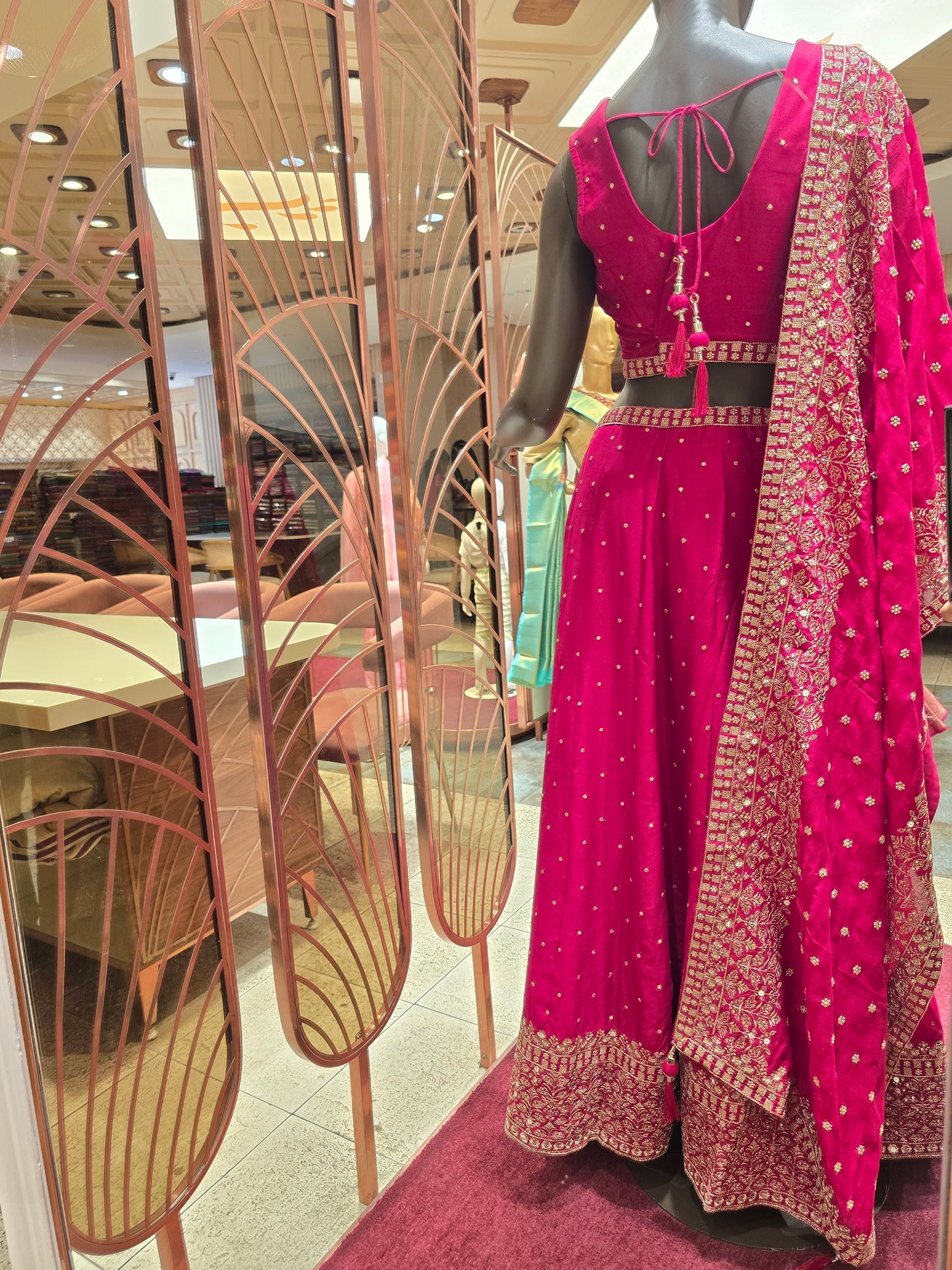 Georgette Lehenga Set with zari embroidery