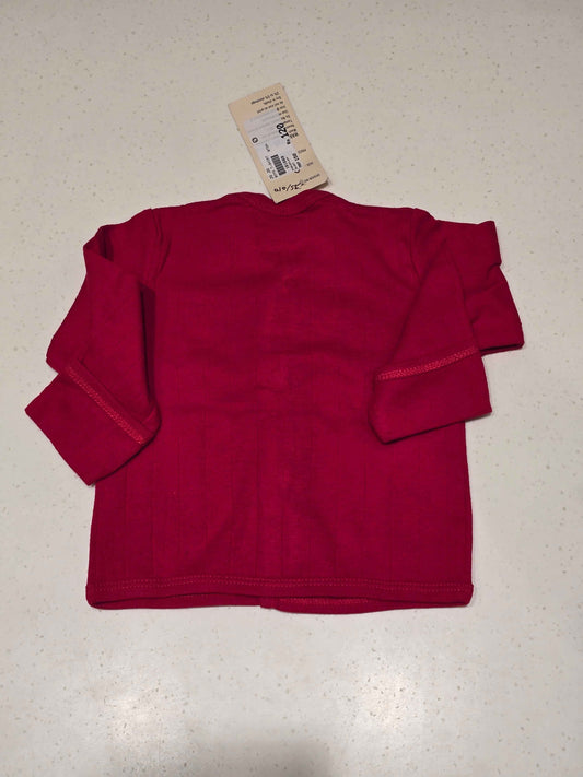 Baby Boys Red Cotton Full Sleeve Shirt