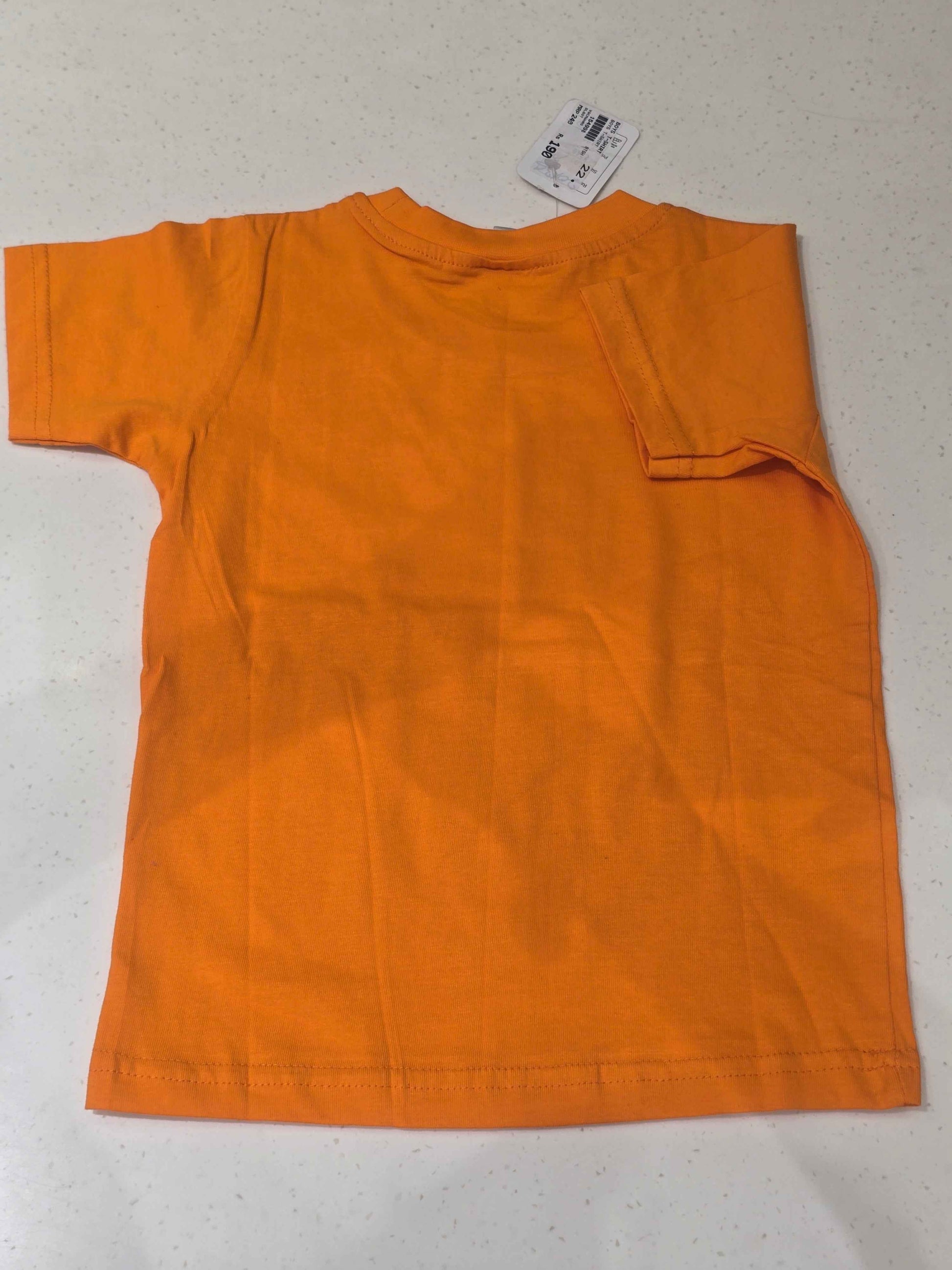 Boys Lycra Cotton Plain Half Sleeve T-Shirt