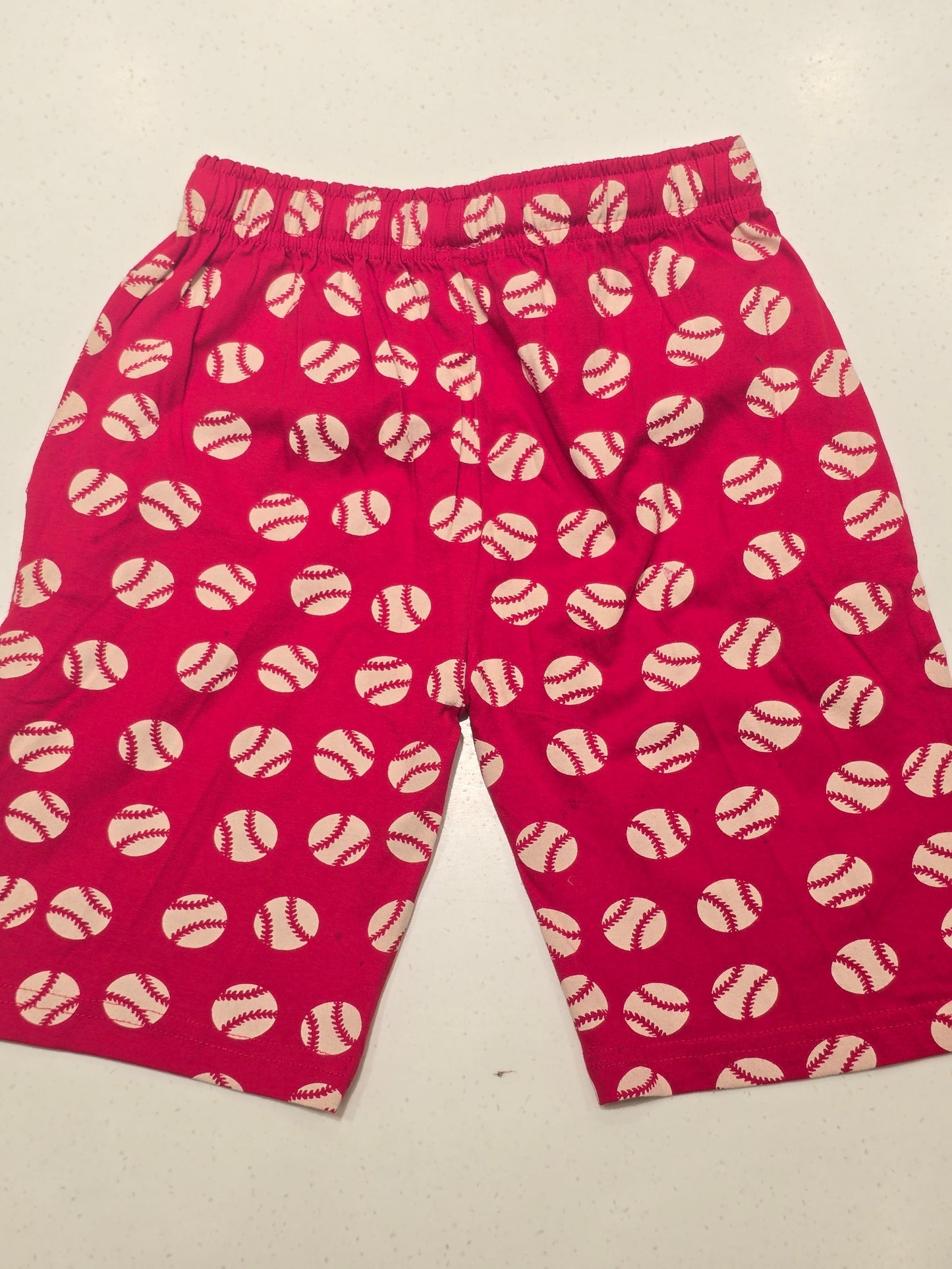 Red Cotton Shorts for Boys