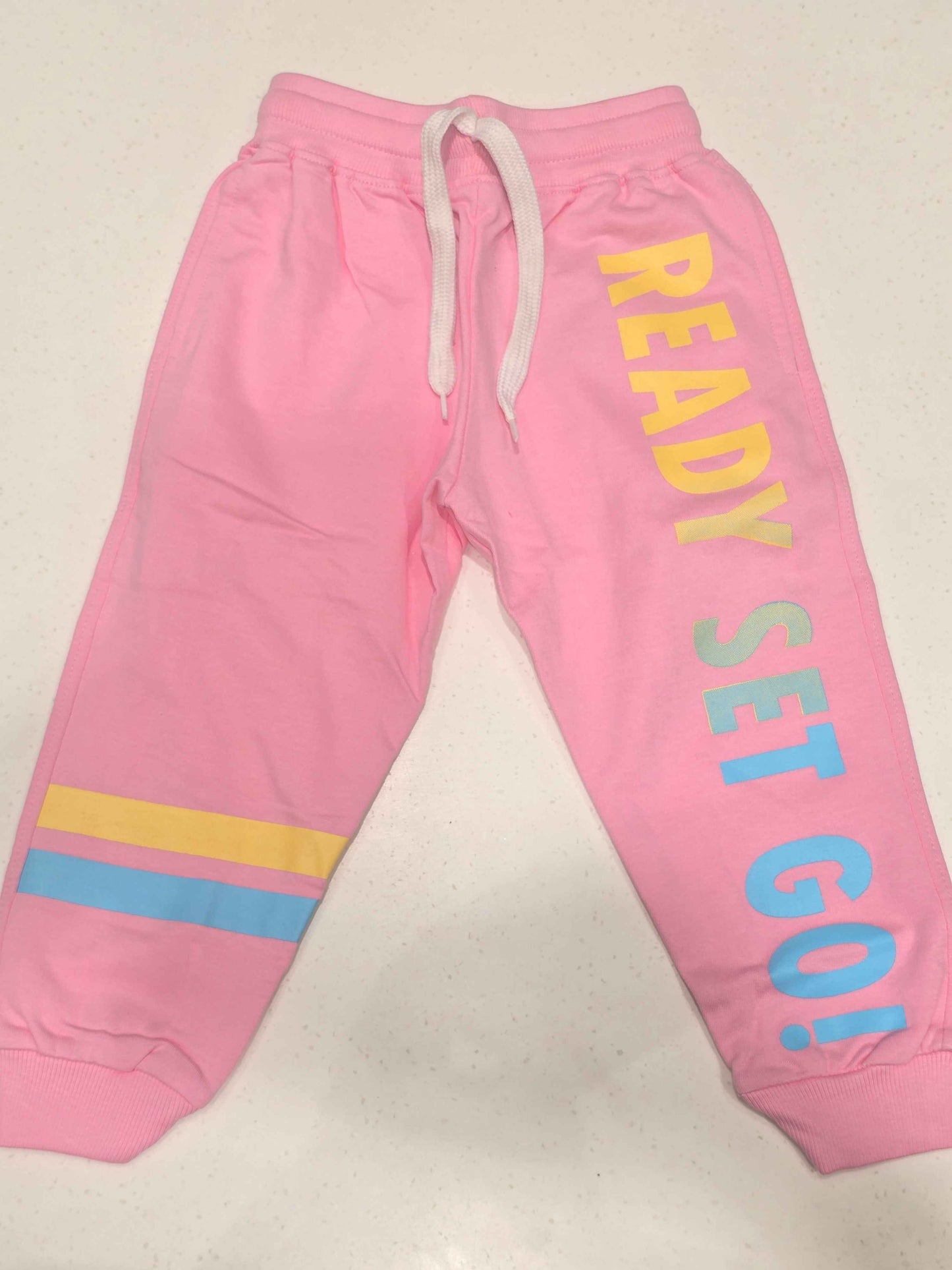 Cotton material baby pink color daily wear pant for girl
