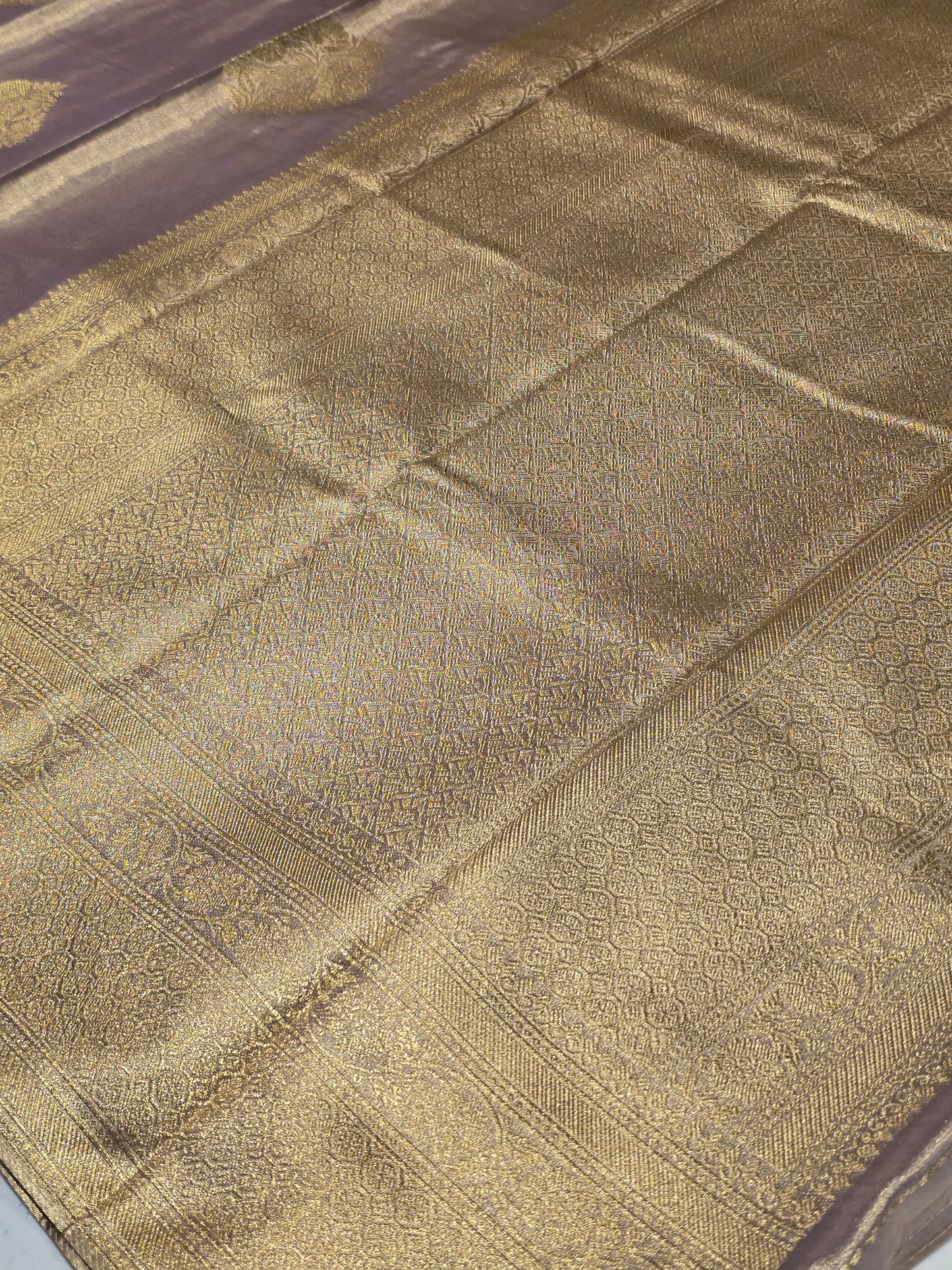 Semi Soft Tissue Silk Saree with Traditional Border, Rich Pallu & Rudrakshi Butta Design | Festive & Wedding Wear