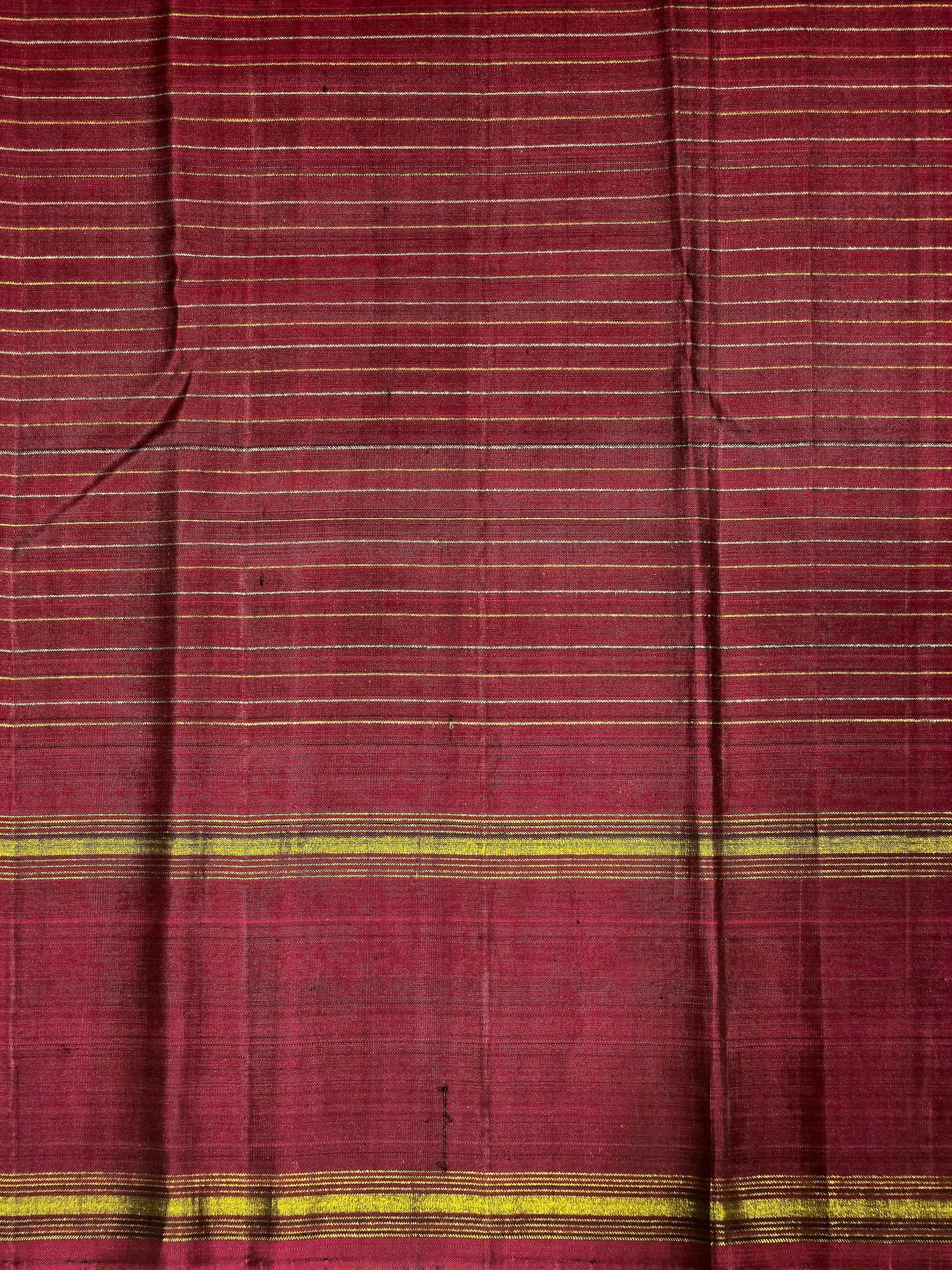 Pure Kanjivaram Silk Saree with Checked Pattern and Traditional Pallu