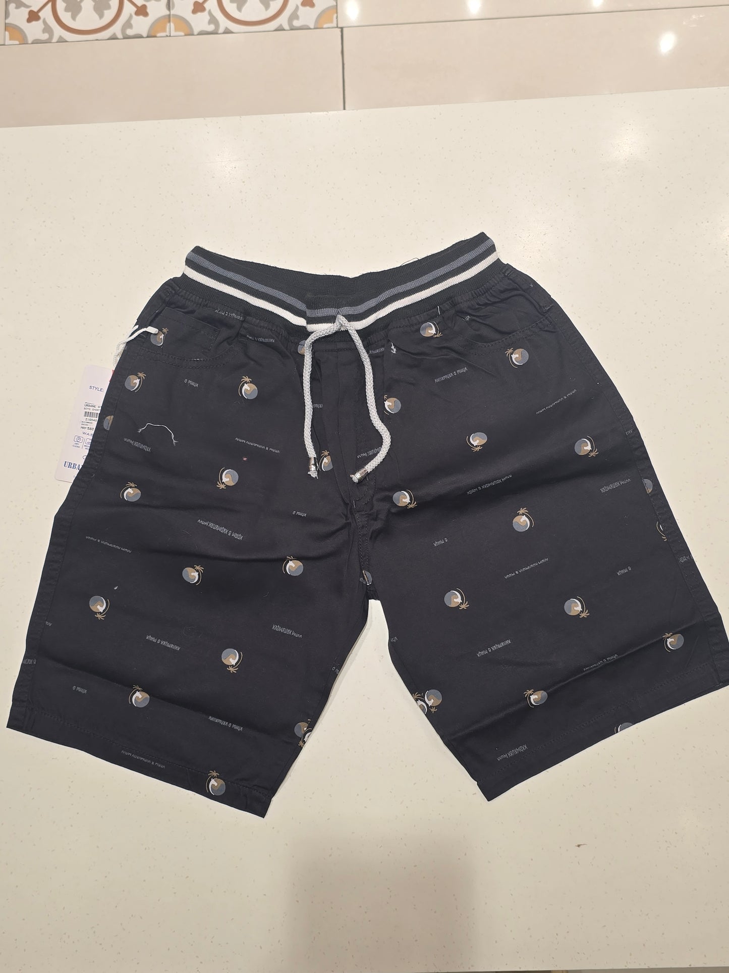 Blue Cotton Shorts for Boys